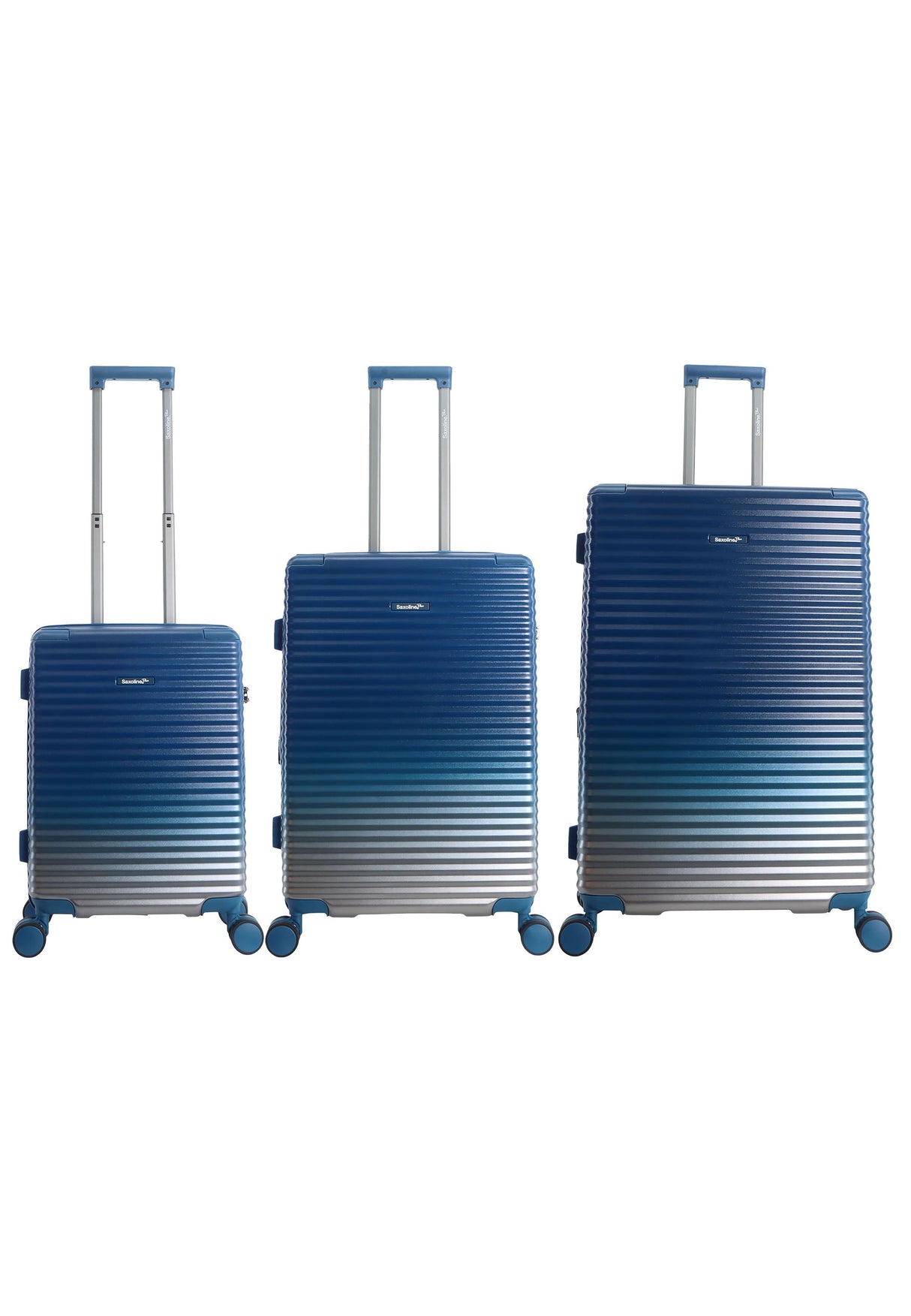 Saxoline Blue Elite Hard Suitcase Set -(S/M/L)