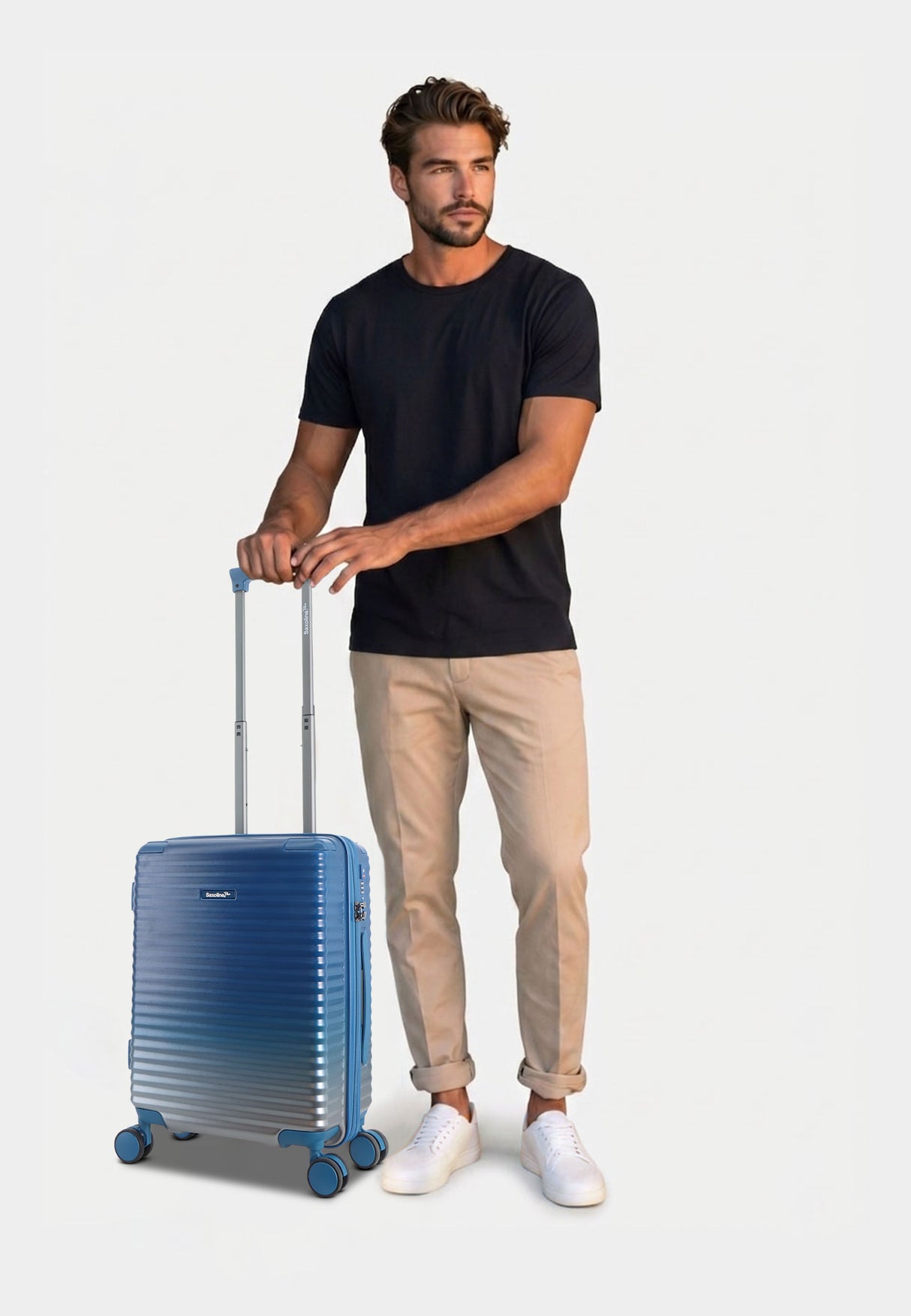 Saxoline Blue Elite Hard Hand Luggage - Small