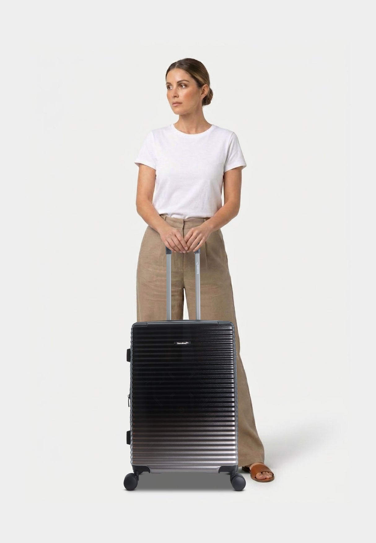 Saxoline Blue Elite Hard Suitcase - Medium