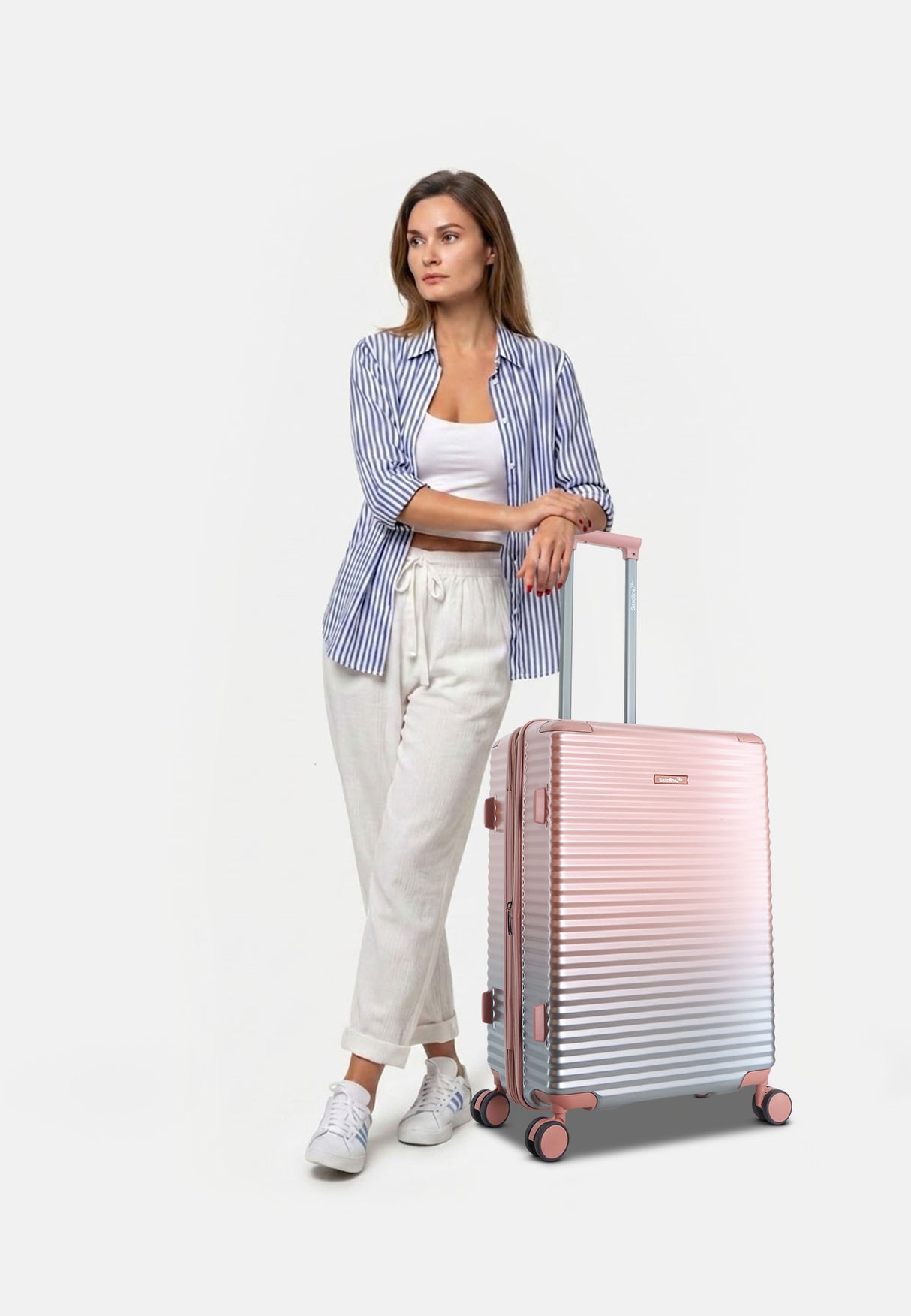 Saxoline Blue Elite Hard Suitcase - Medium