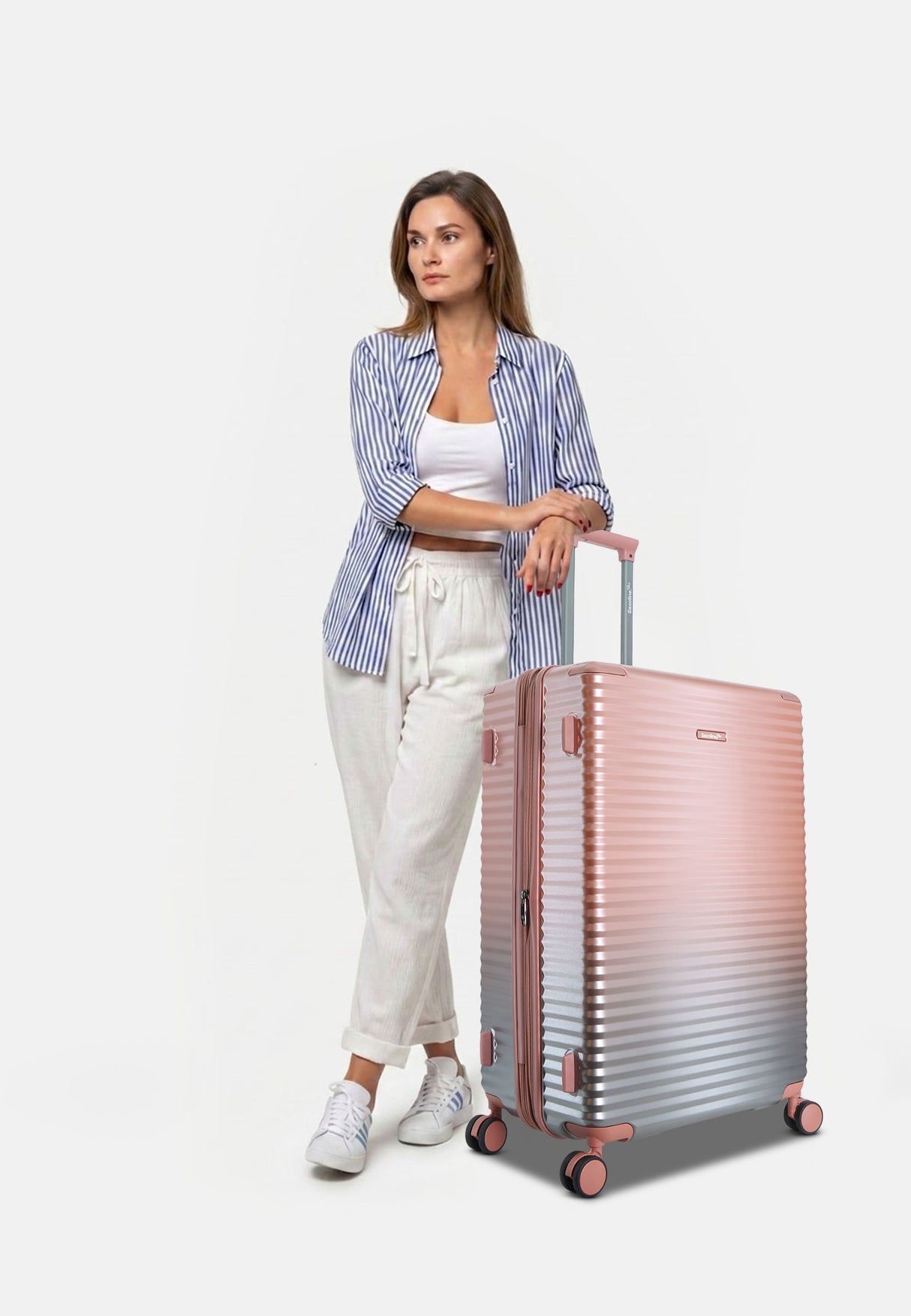 Saxoline Blue Elite Hard Suitcase - Large