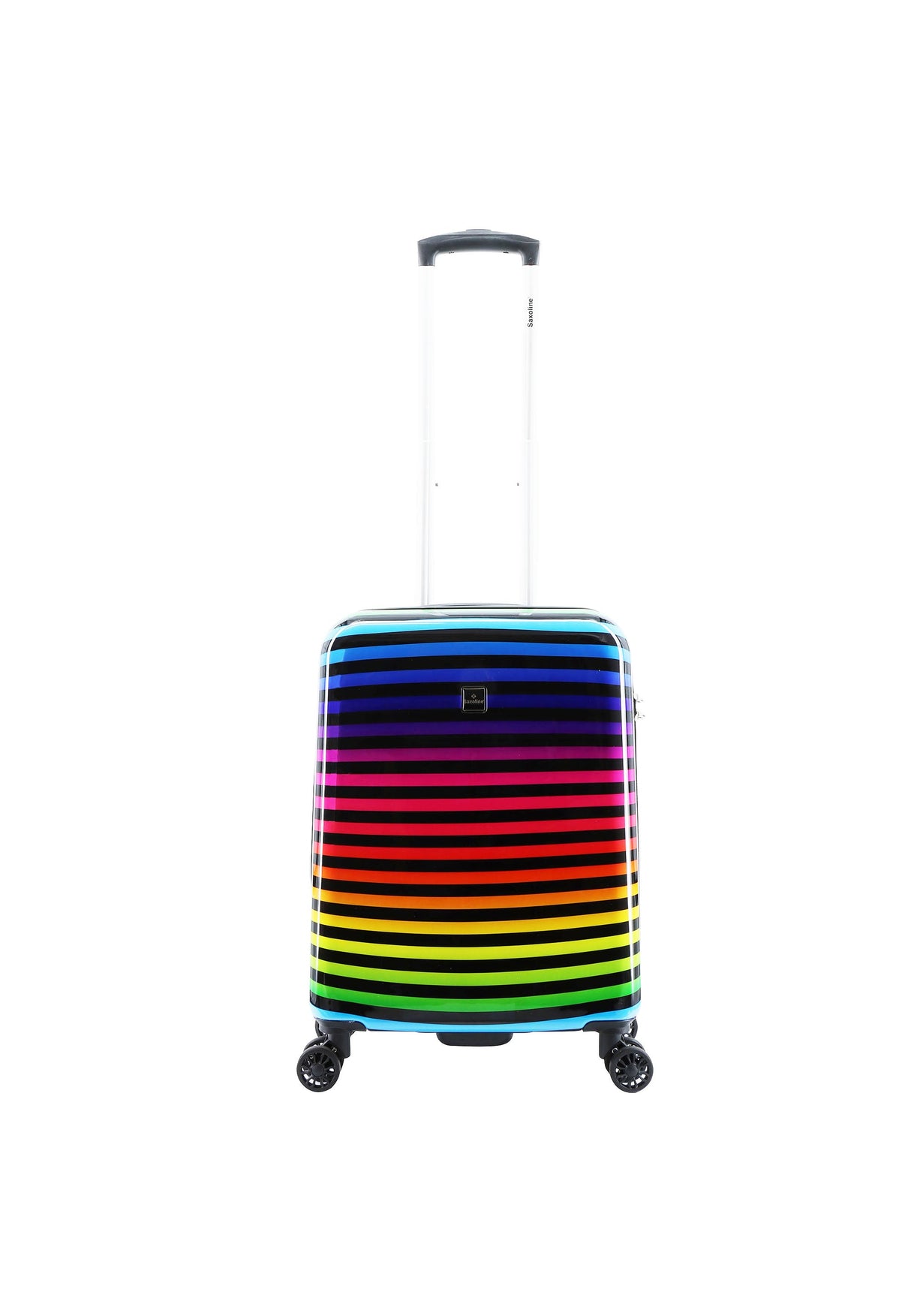 Saxoline Color Strip Print Hard Suitcase Set