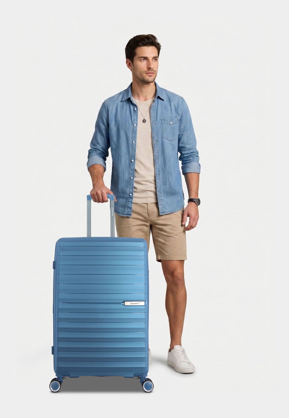 Saxoline Blue Resort Hard Suitcase Large