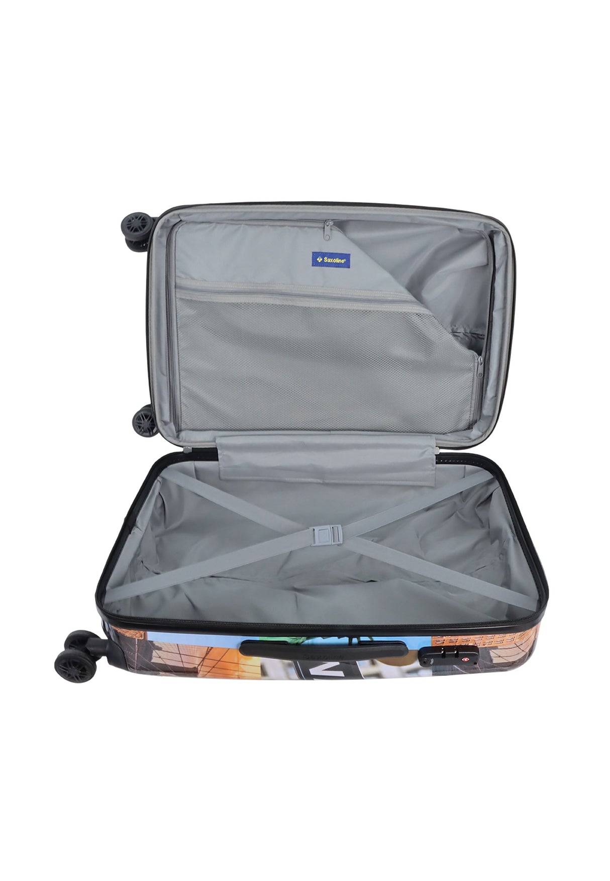 Saxoline The Big Apple Printed Hard Suitcase Medium
