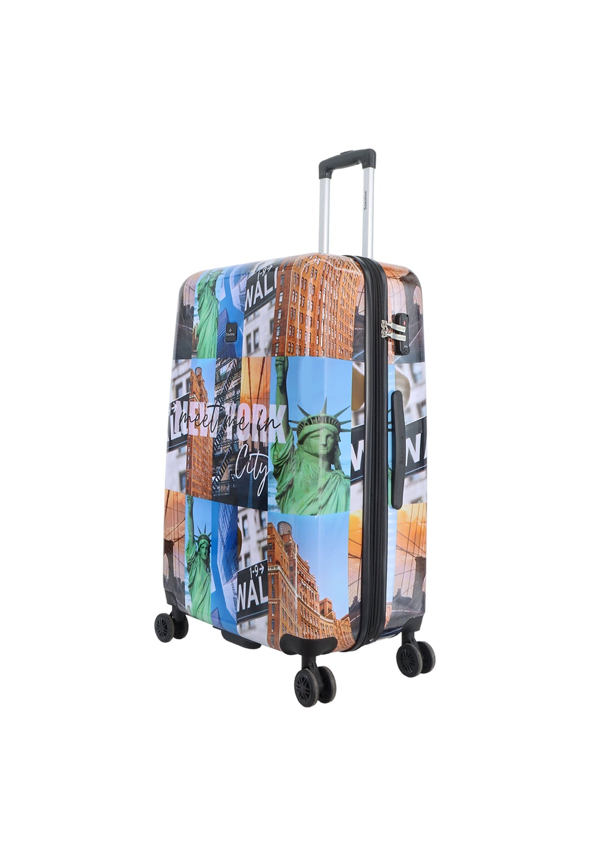Saxoline The Big Apple Printed Hard Suitcase Large