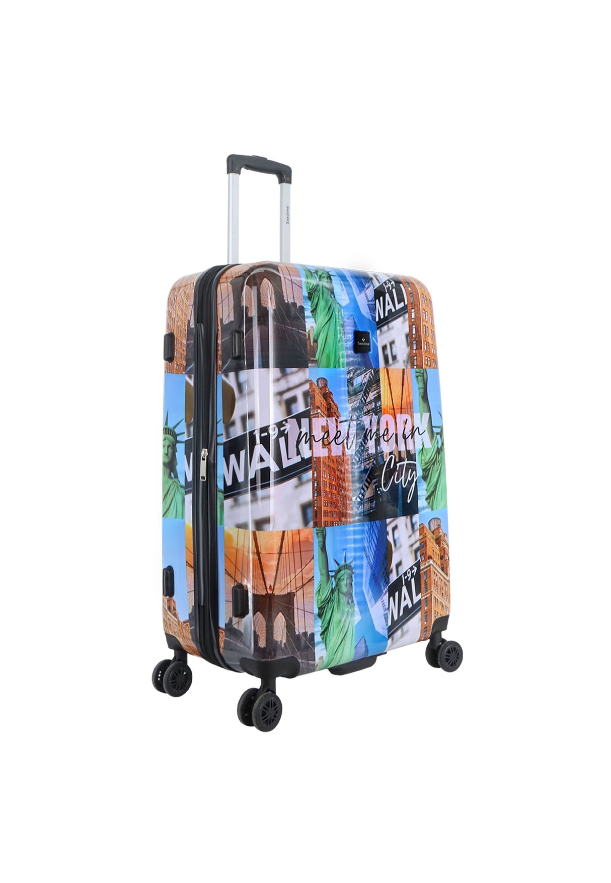 Saxoline The Big Apple Printed Hard Suitcase Large