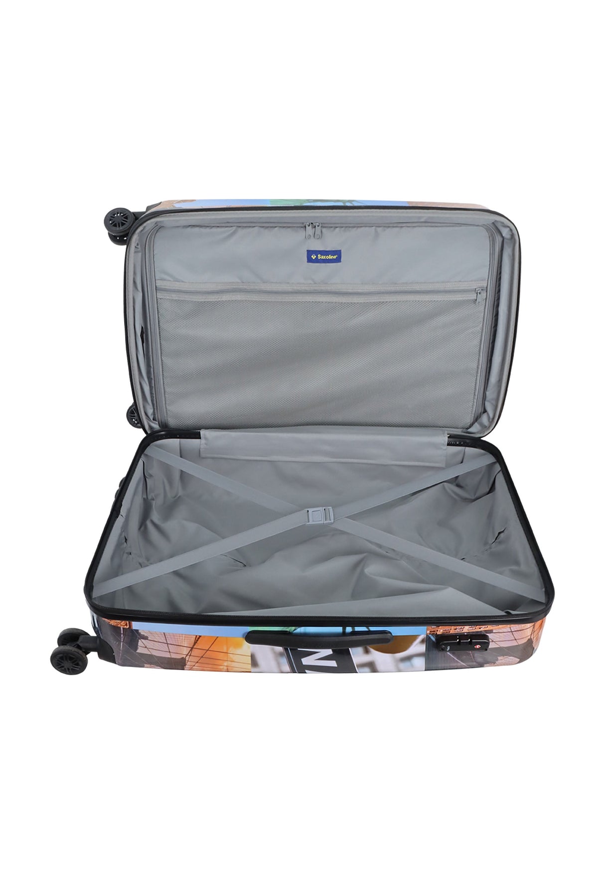 Saxoline The Big Apple Printed Hard Suitcase Large