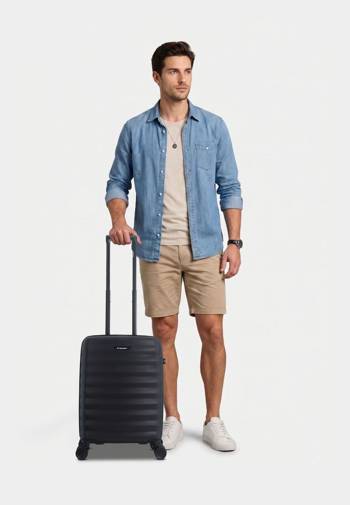 Saxoline Flow Hard Hand Luggage Suitcase Small