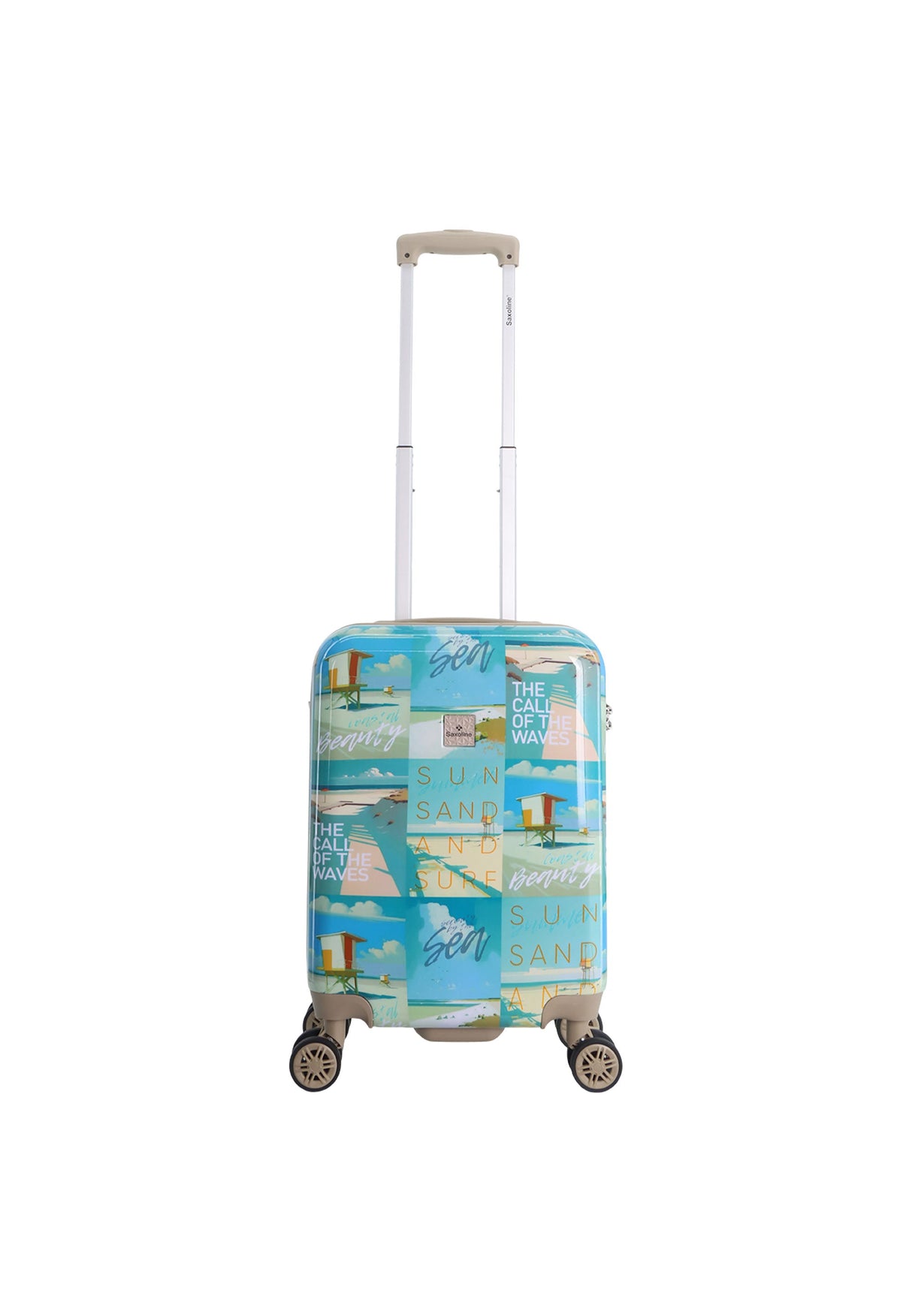 Saxoline Coastal Beauty Printed Hard Suitcase