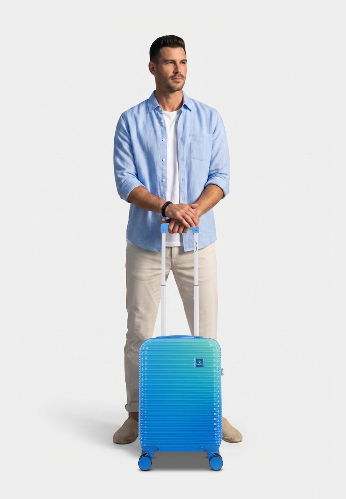 Saxoline Twist Hard Hand Luggage Suitcase Small