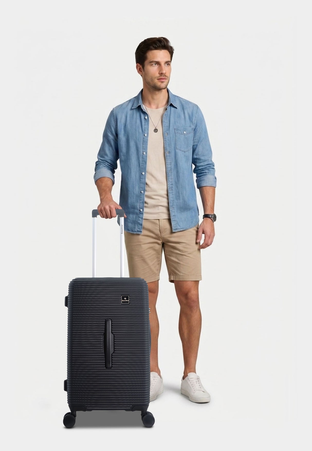 Saxoline Twist Trunk Hard Suitcase Medium