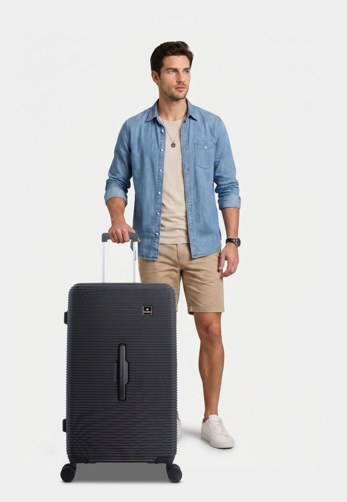 Saxoline Twist Trunk Hard Suitcase Large