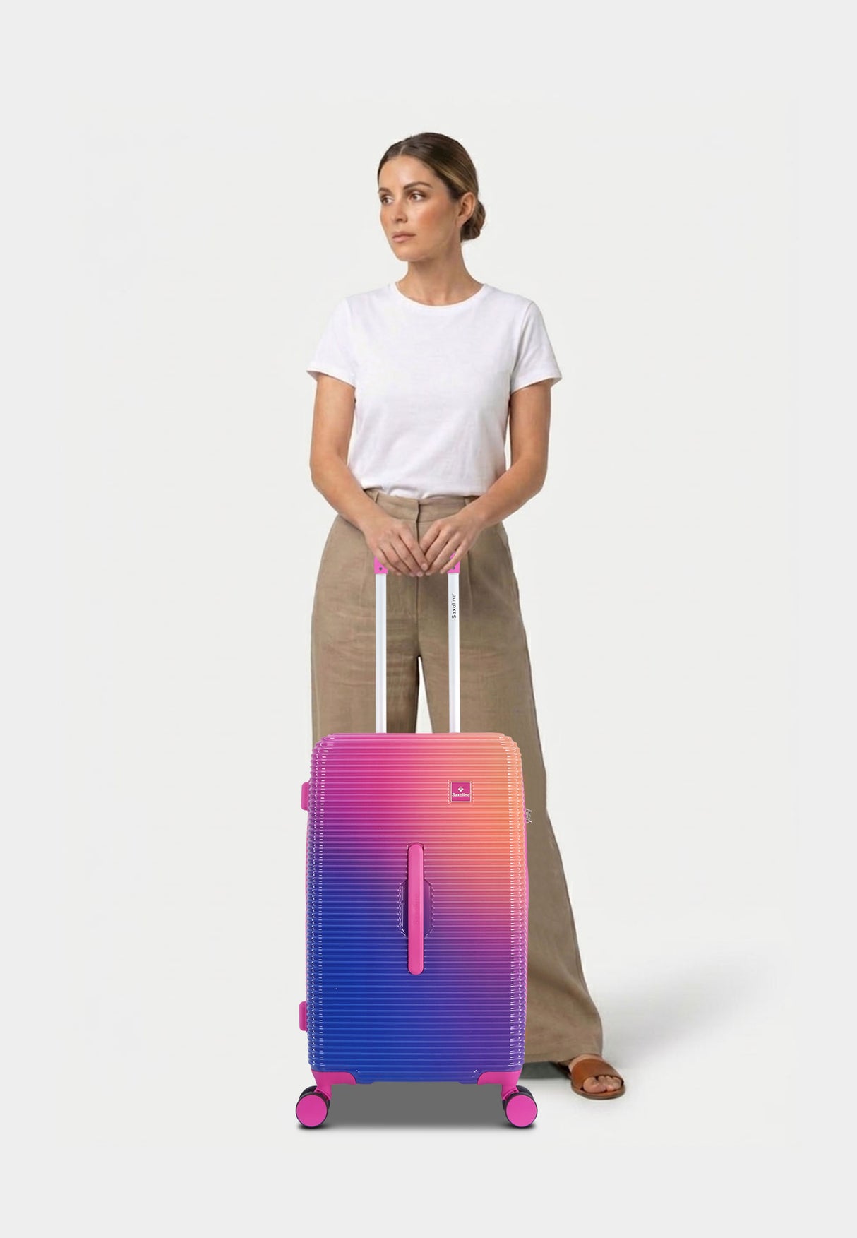 Saxoline Twist Trunk Hard Suitcase Medium