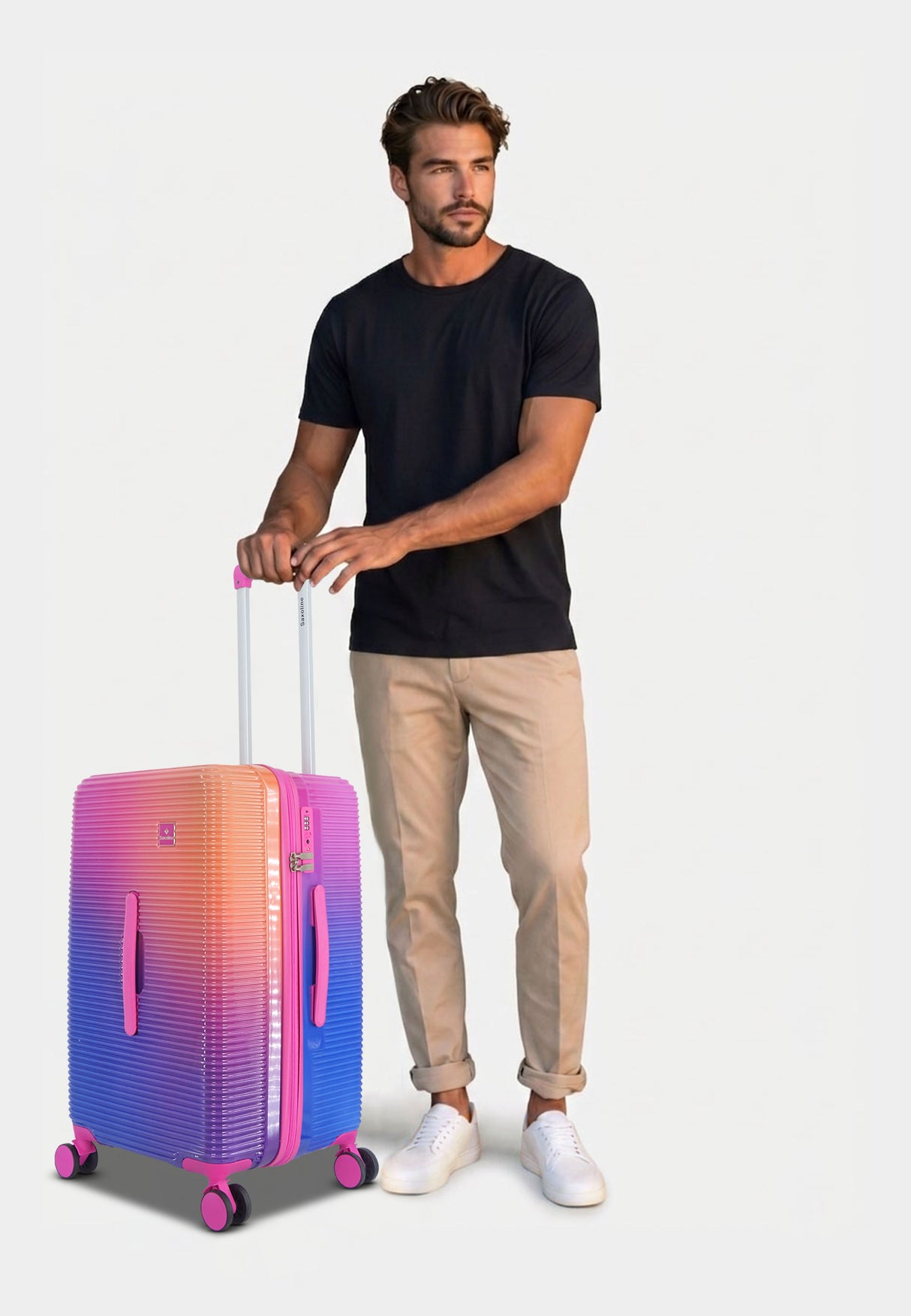 Saxoline Twist Trunk Hard Suitcase Medium