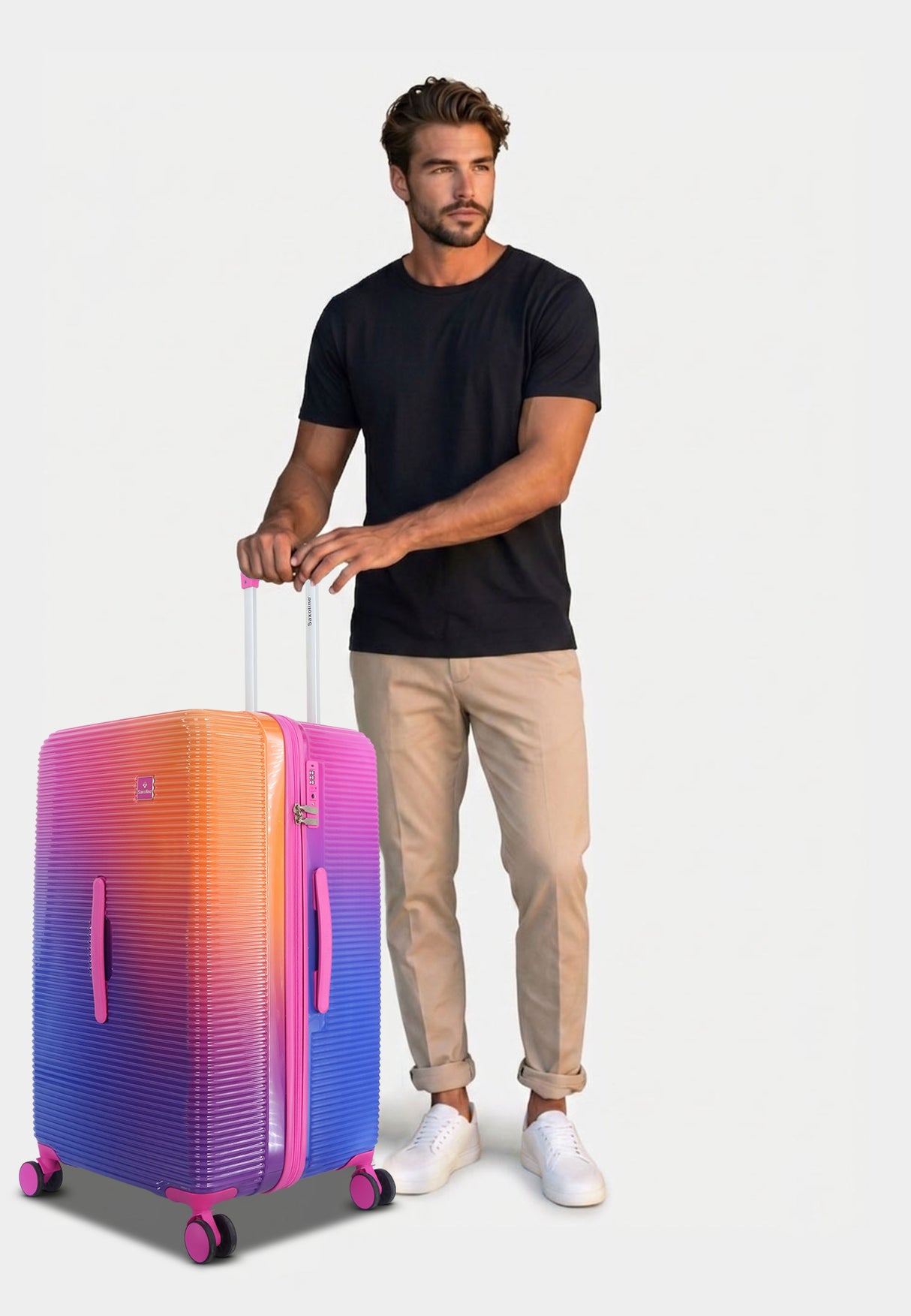 Saxoline Twist Trunk Hard Suitcase Large
