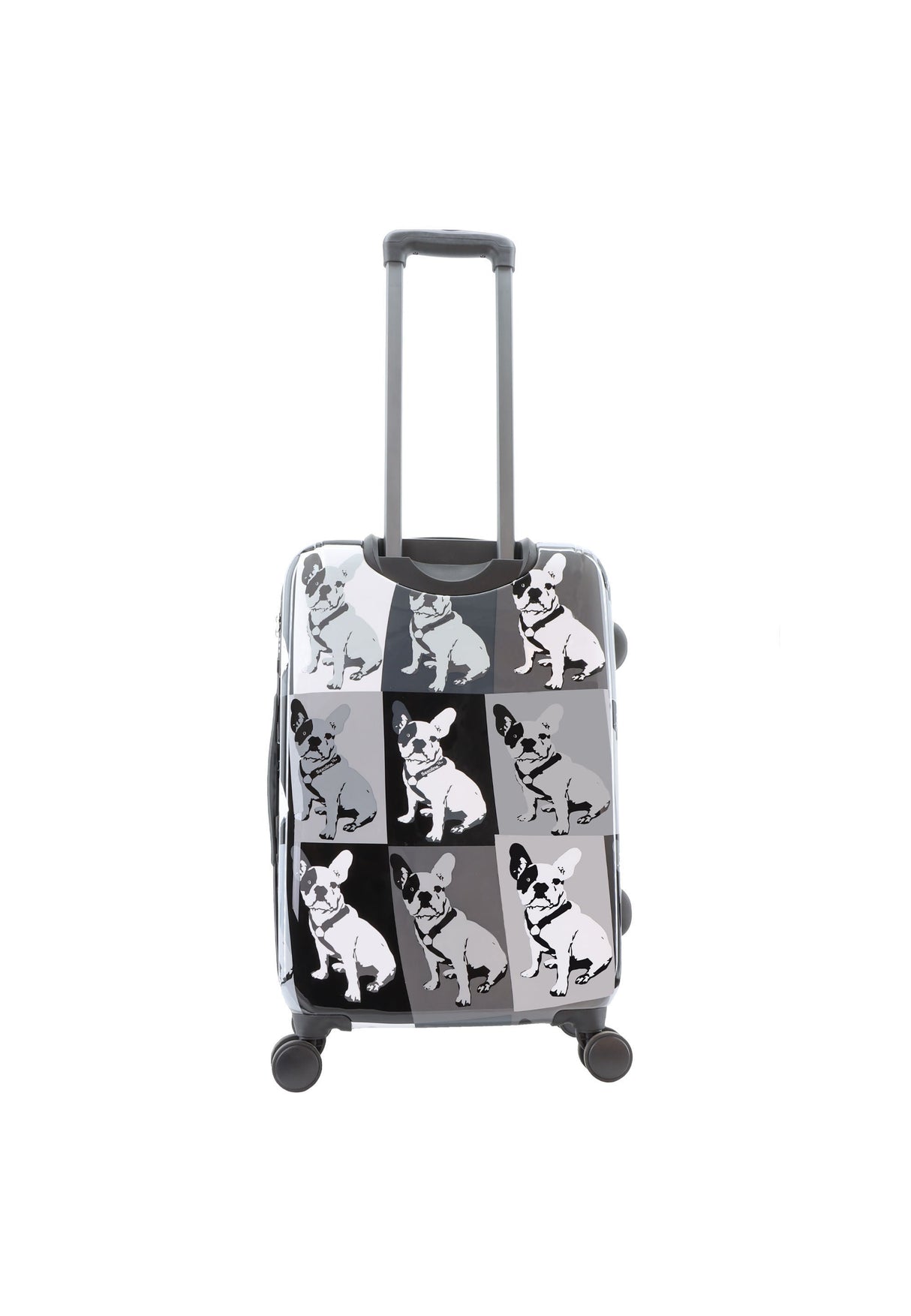 Saxoline Bulldog Monochrome Printed Hard Suitcase Medium