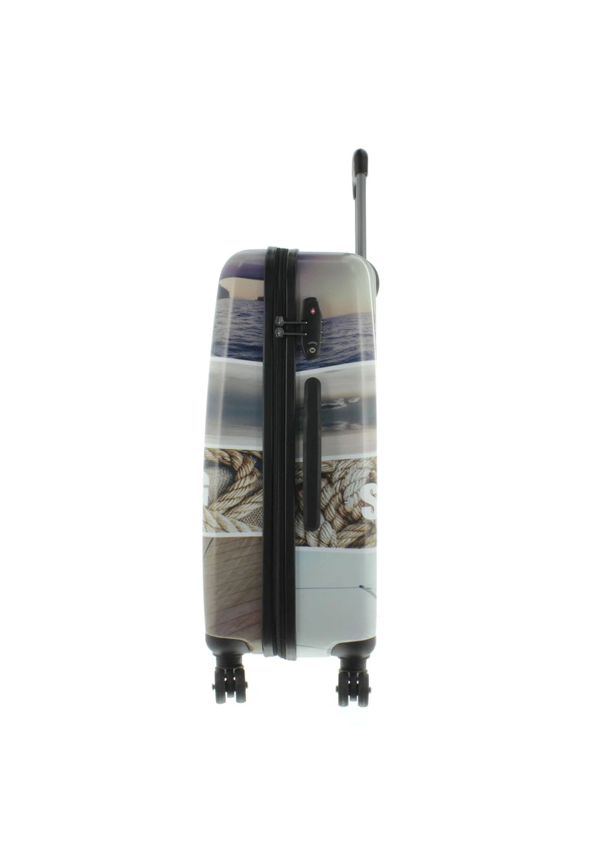 Saxoline Blue Sailing Medium Hard-shell Suitcase