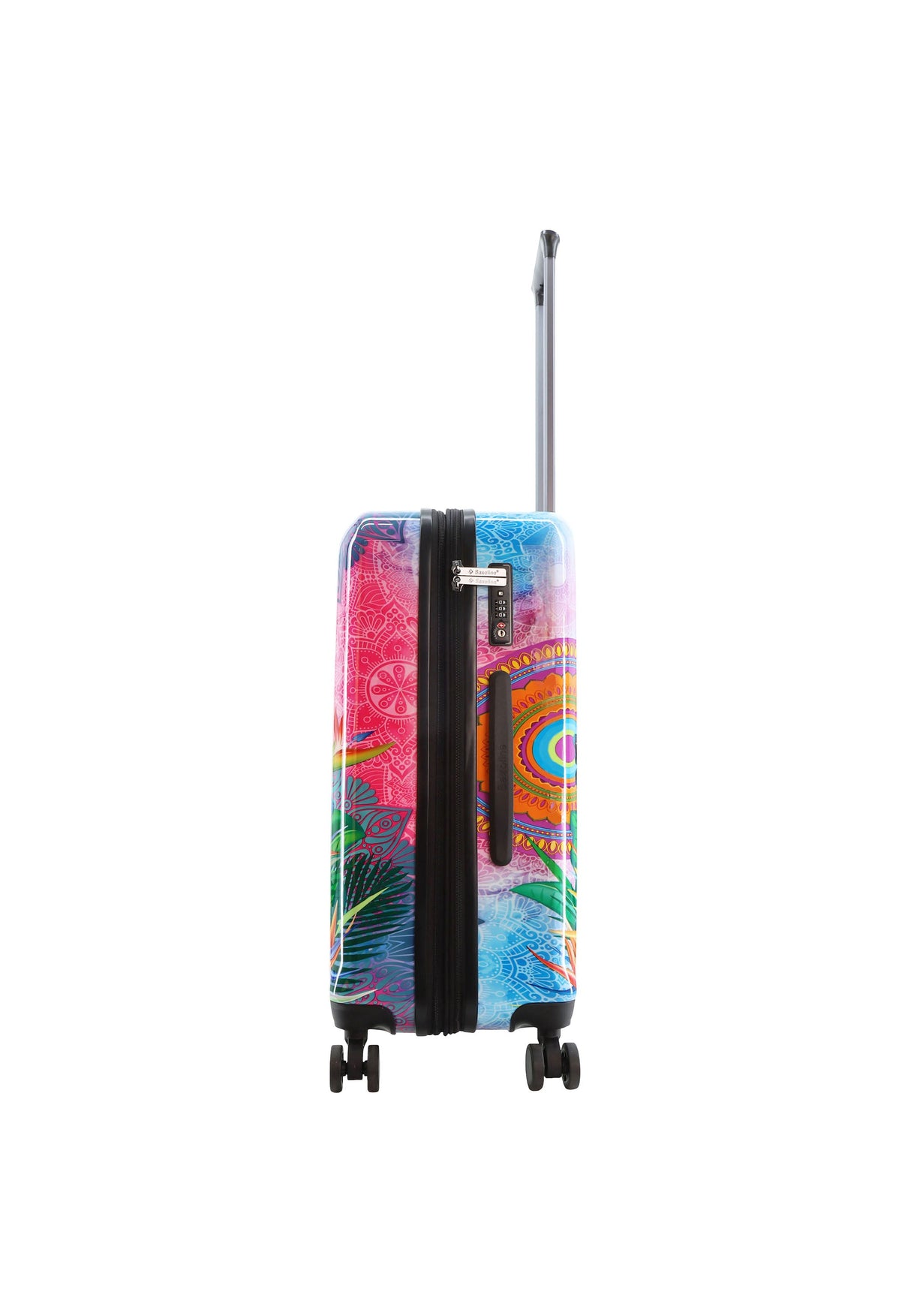 Saxoline Blue Butterfly Nature Printed Hard Suitcase Medium
