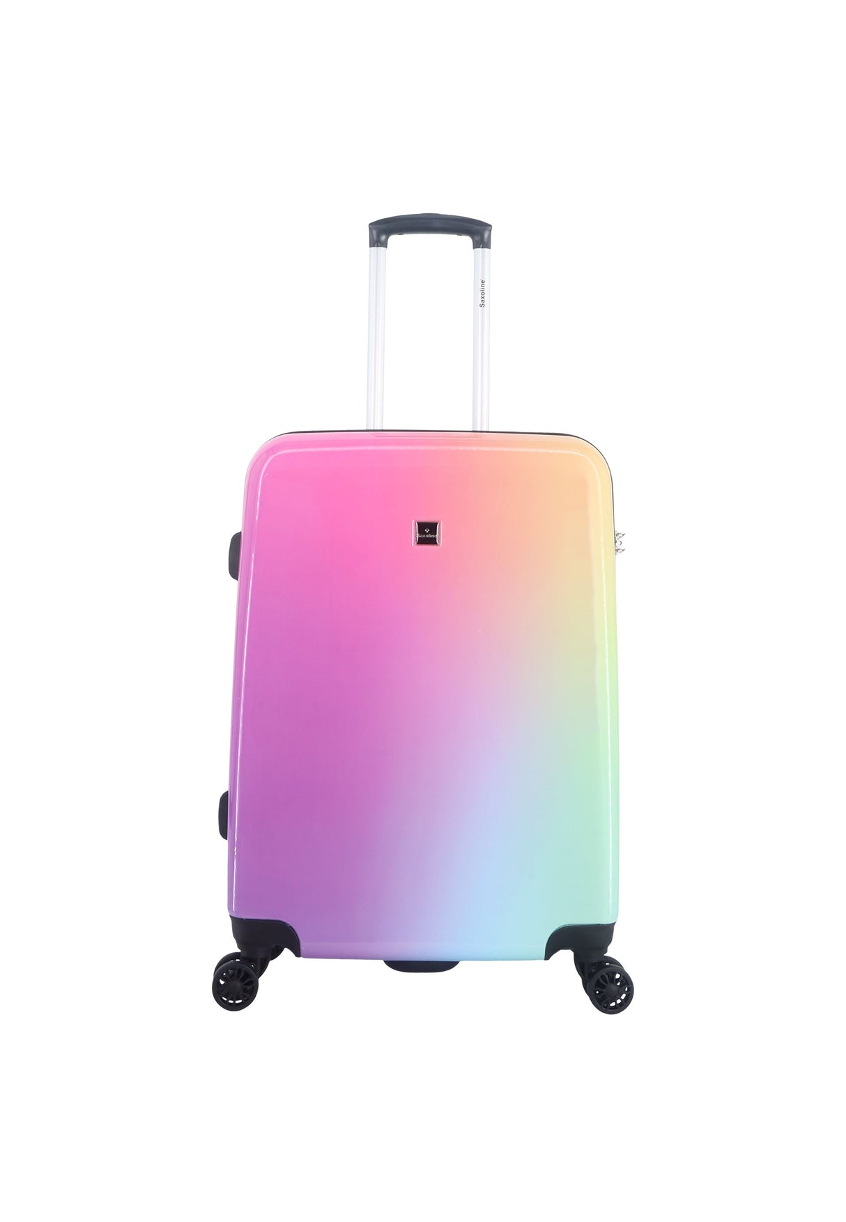 Saxoline Rainbow Print Hard Suitcase Medium