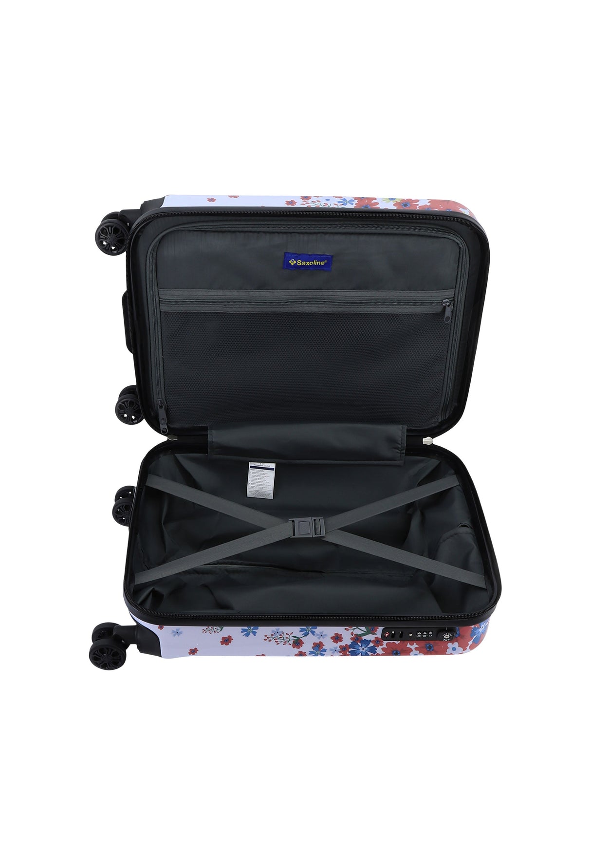 Saxoline Harde Blessing Flowers Print Hard Suitcase Small
