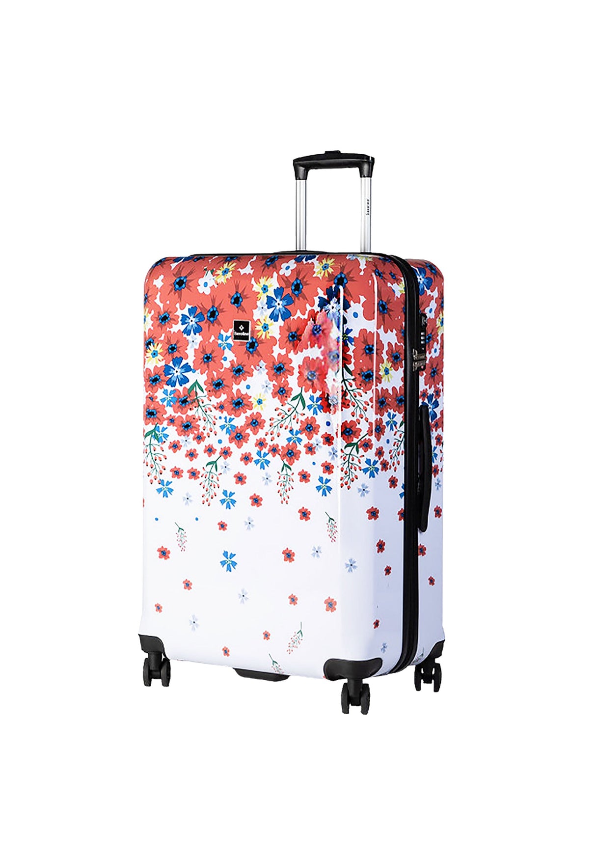 Saxoline Harde Blessing Flowers Print Hard Suitcase Set