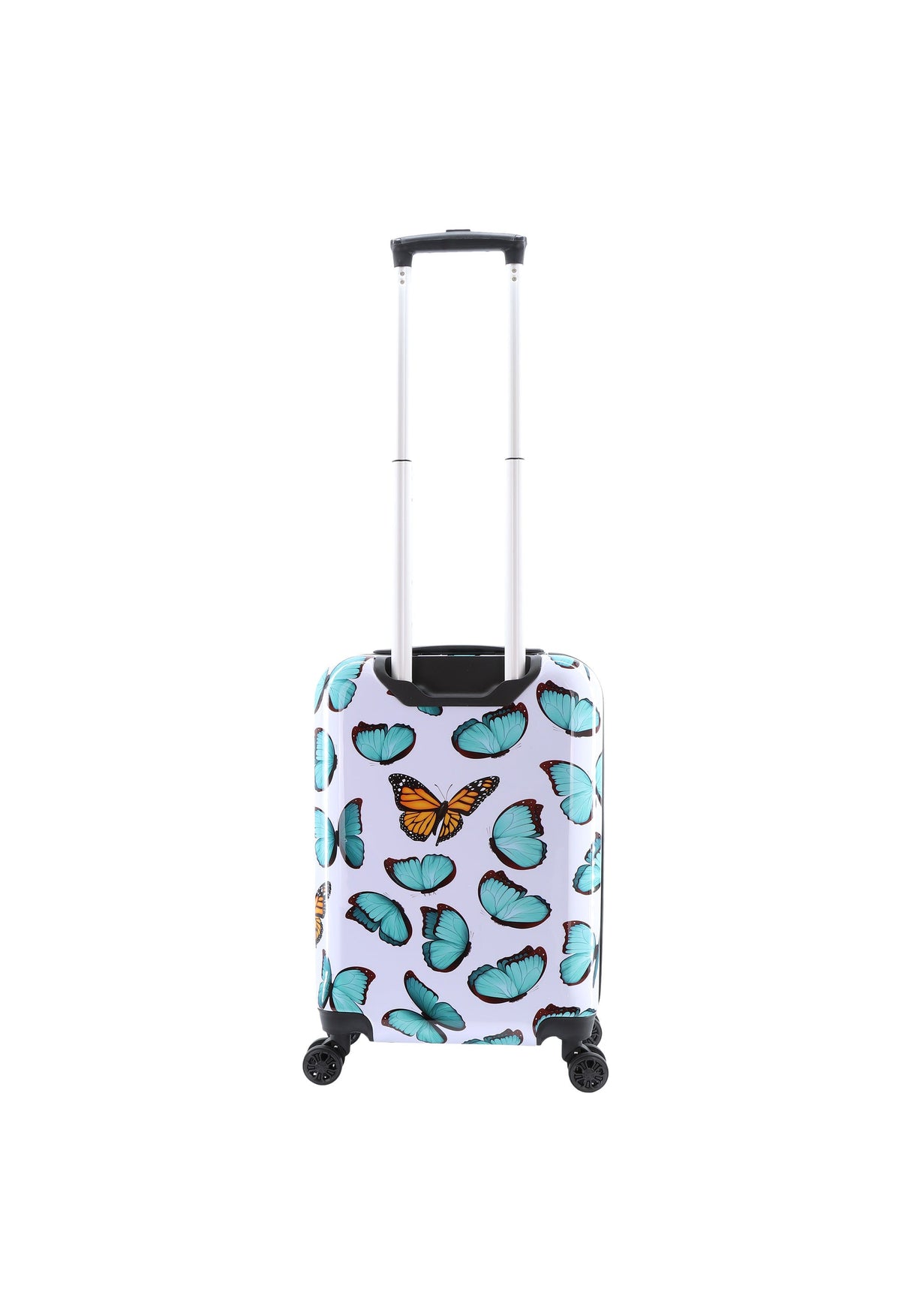 Saxoline Springful Butterfly Print Hard Suitcase Small