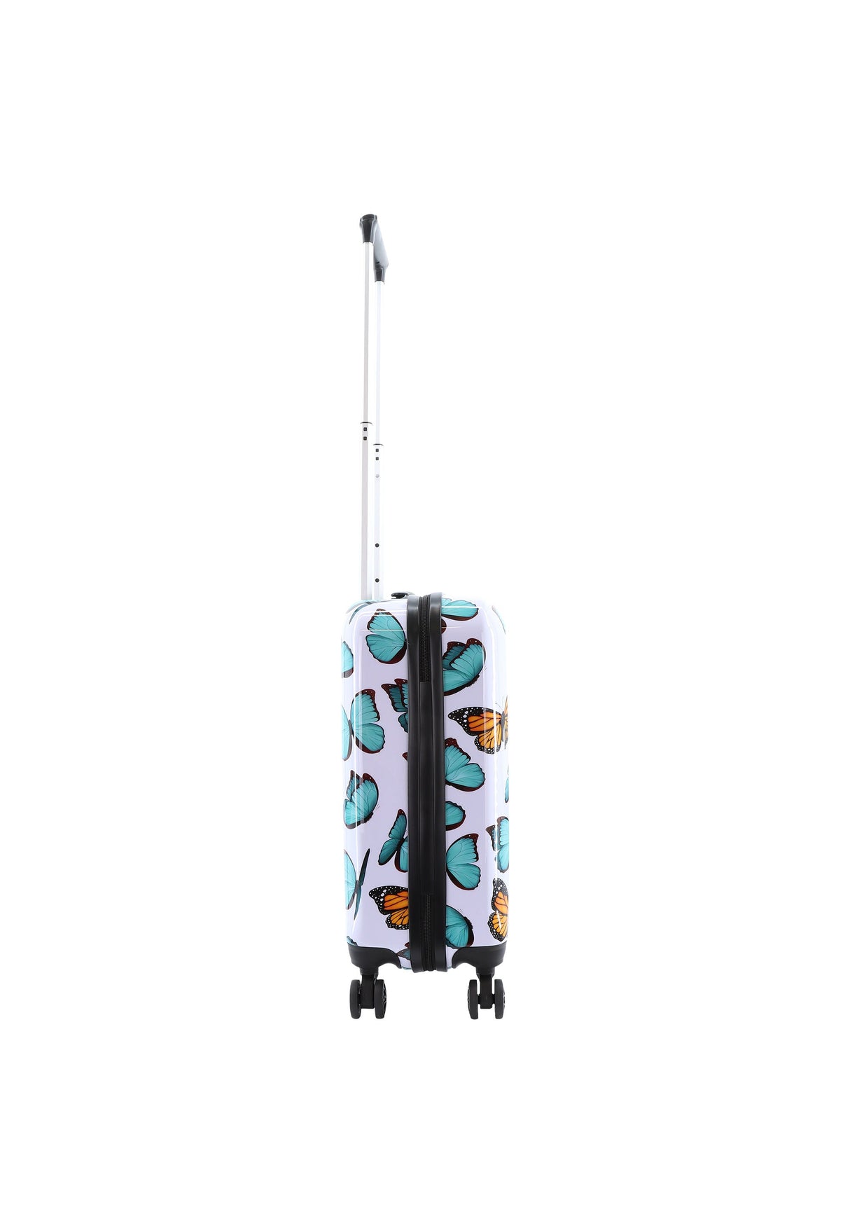 Saxoline Springful Butterfly Print Hard Suitcase Small