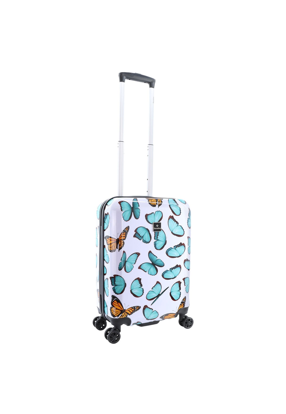 Saxoline Springful Butterfly Print Hard Suitcase Small