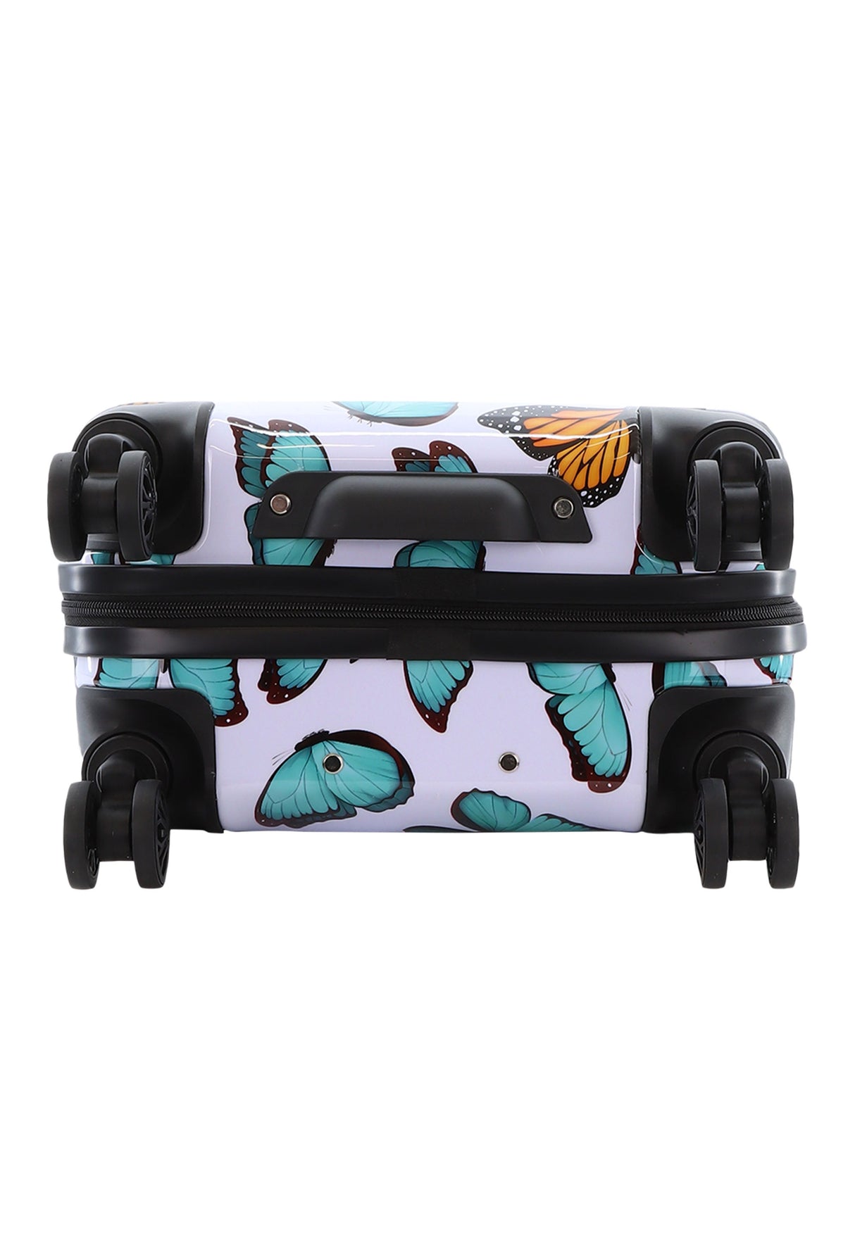 Saxoline Springful Butterfly Print Hard Suitcase Small