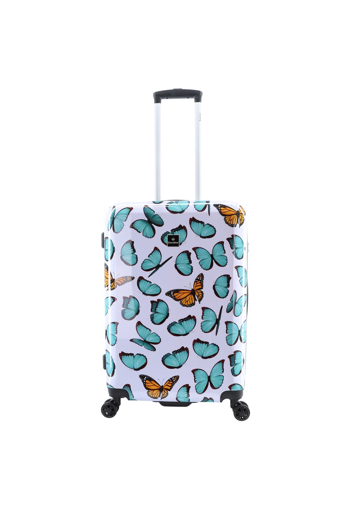 Saxoline Springful Butterfly Print Hard Suitcase Medium