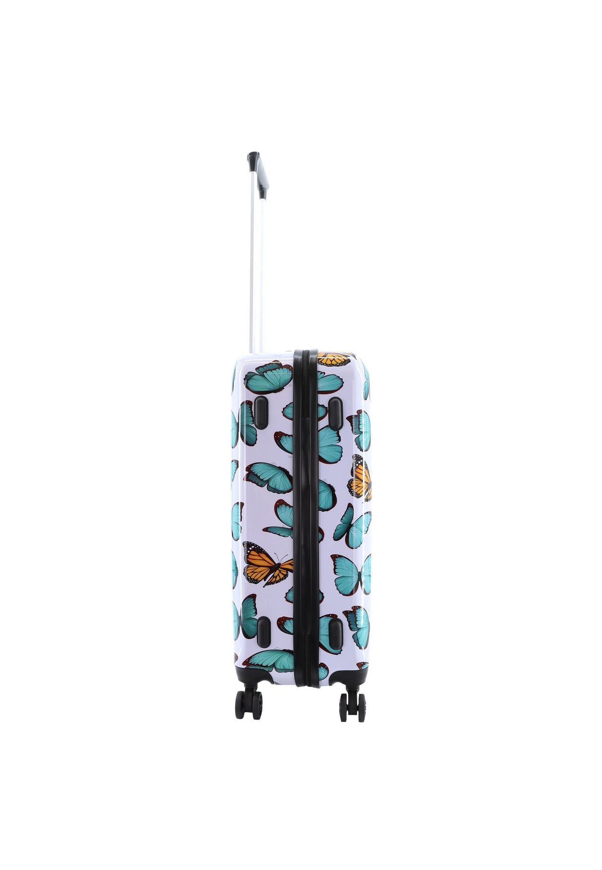 Saxoline Springful Butterfly Print Hard Suitcase Medium