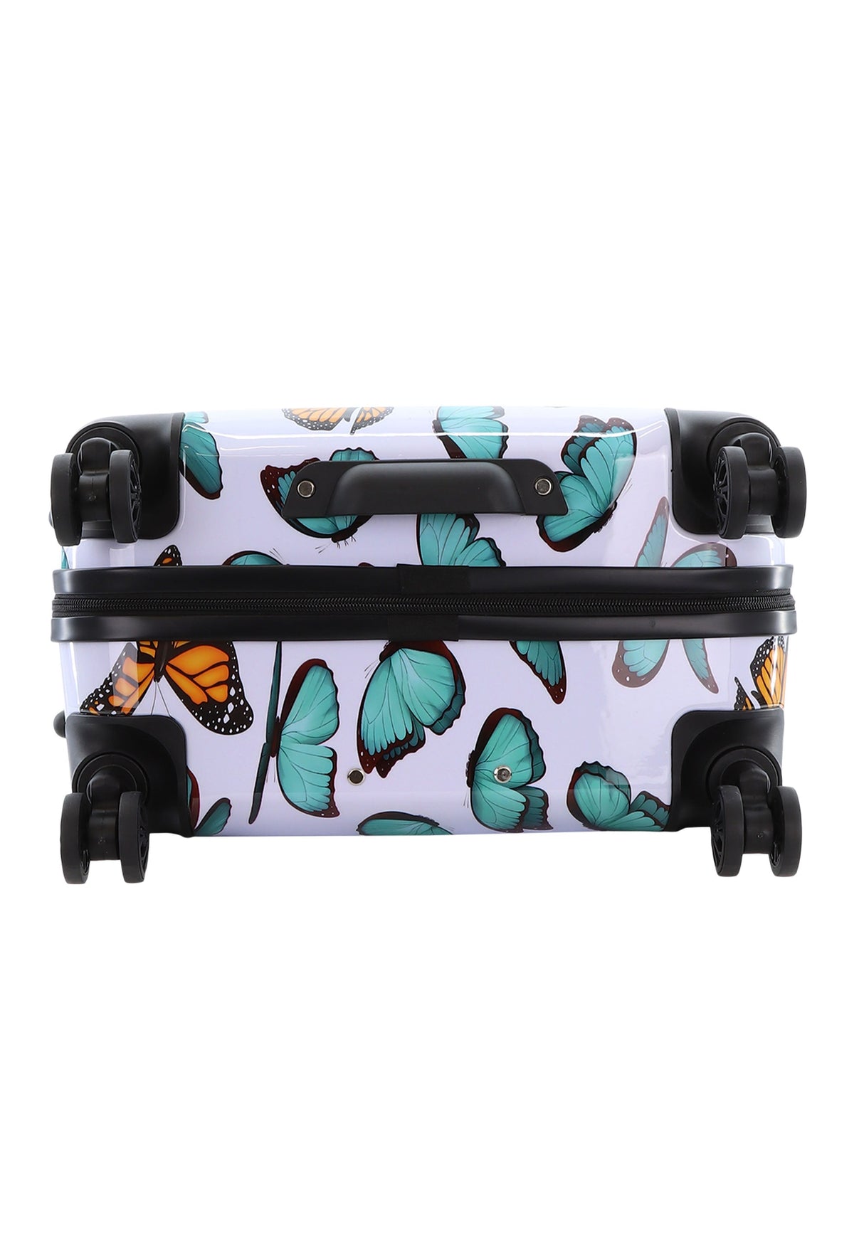 Saxoline Springful Butterfly Print Hard Suitcase Medium