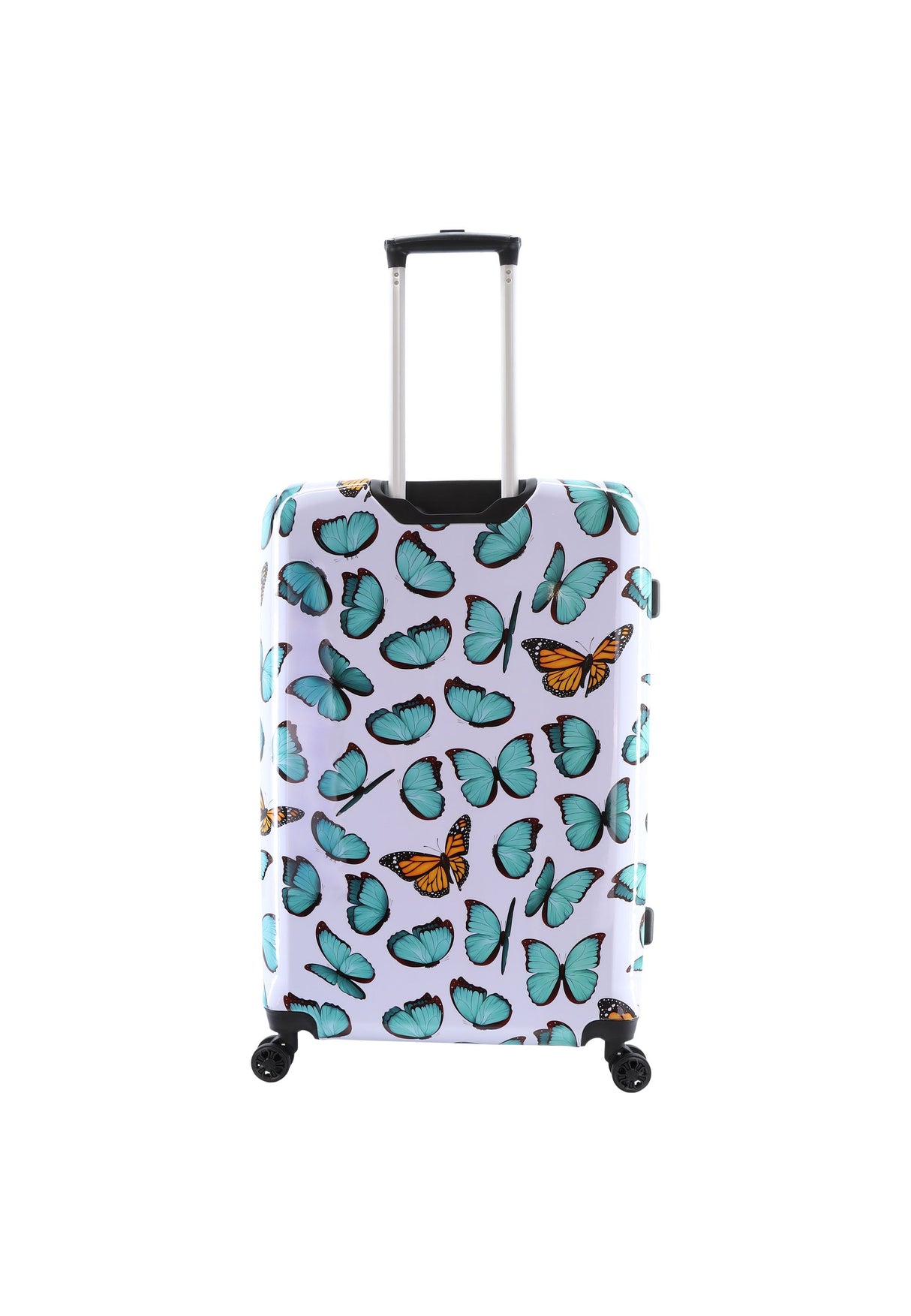 Saxoline Springful Butterfly Print Hard Suitcase Large