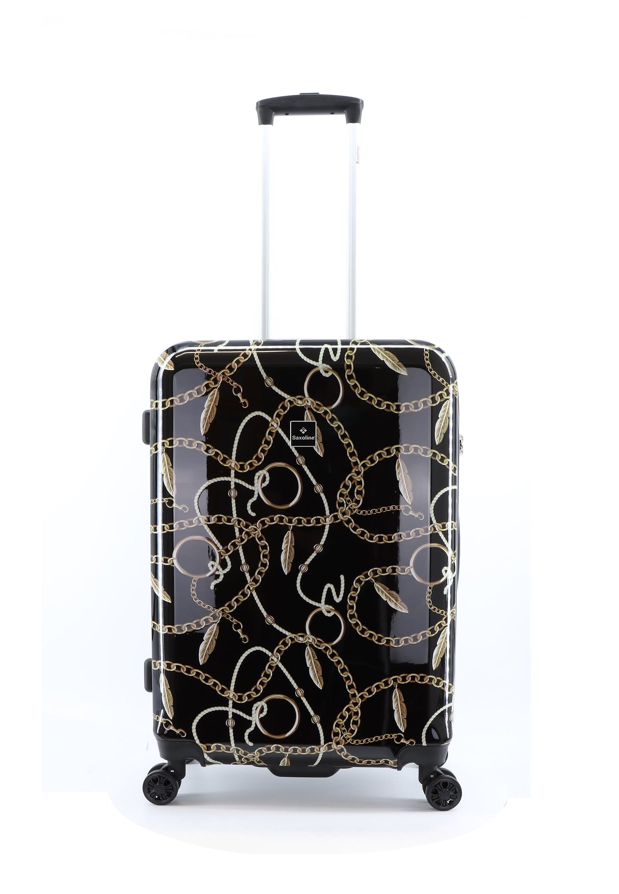 Saxoline Golden Age Print Hard Suitcase Set