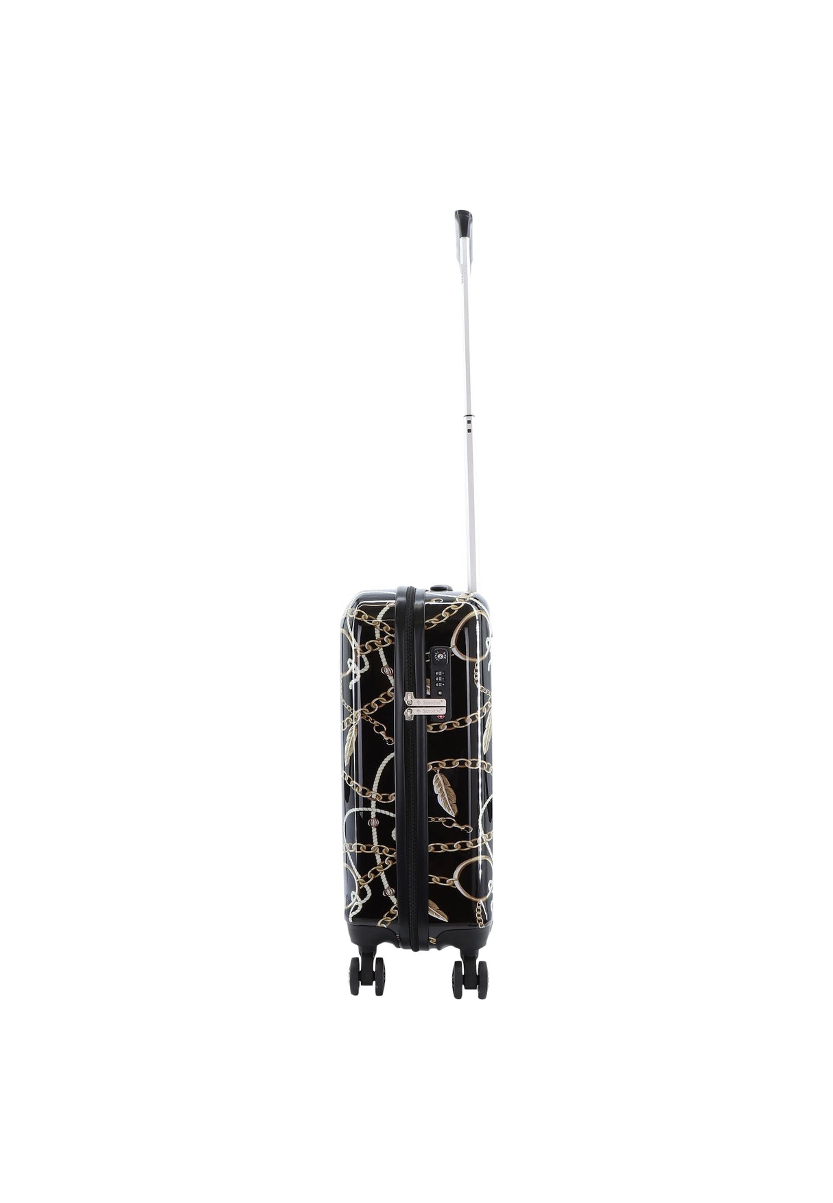 Saxoline Golden Age Print Hard Suitcase Small