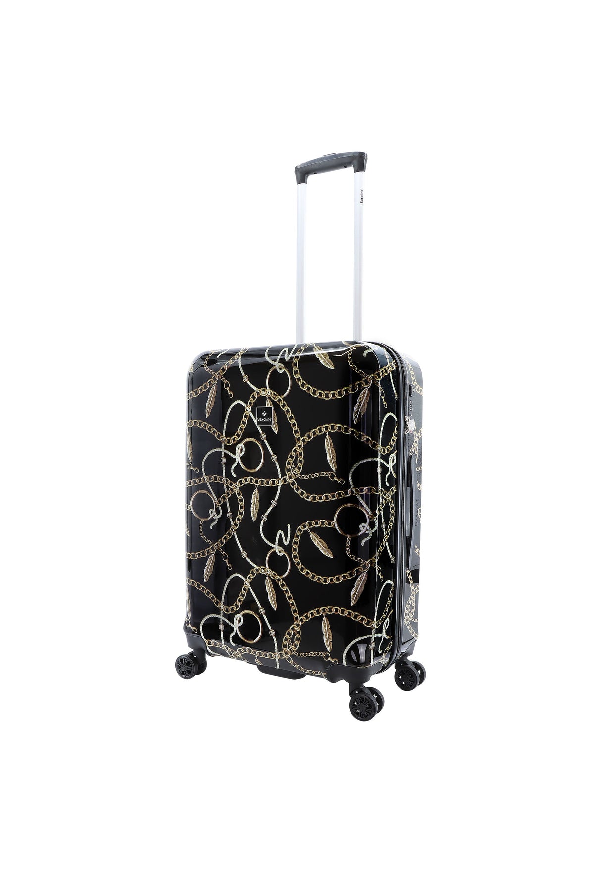 Saxoline Golden Age Print Hard Suitcase Medium