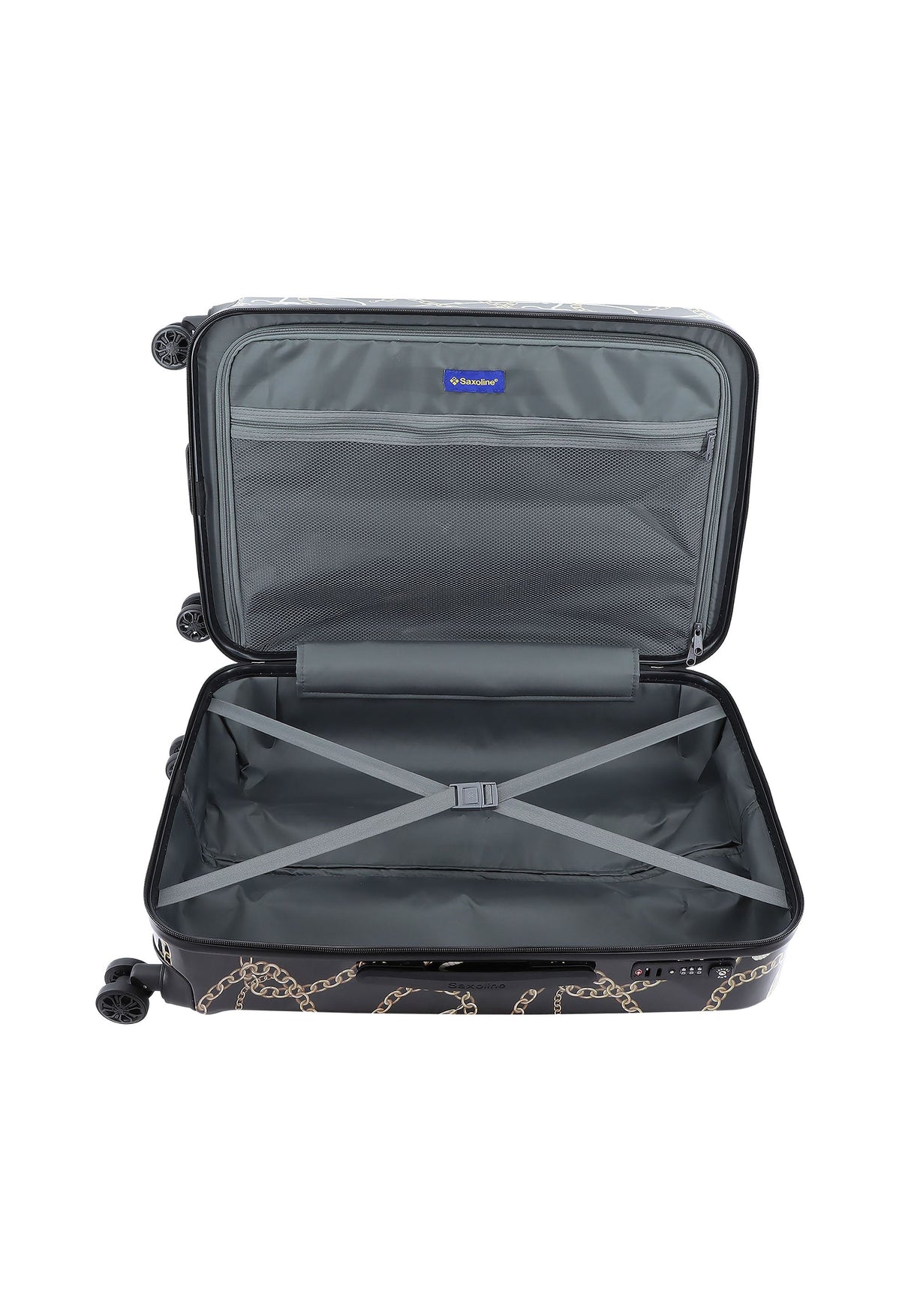 Saxoline Golden Age Print Hard Suitcase Medium