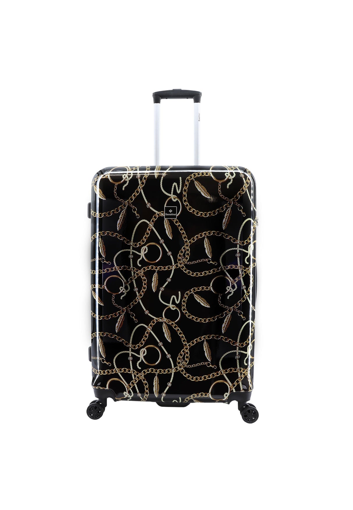 Saxoline Golden Age Print Hard Suitcase Large