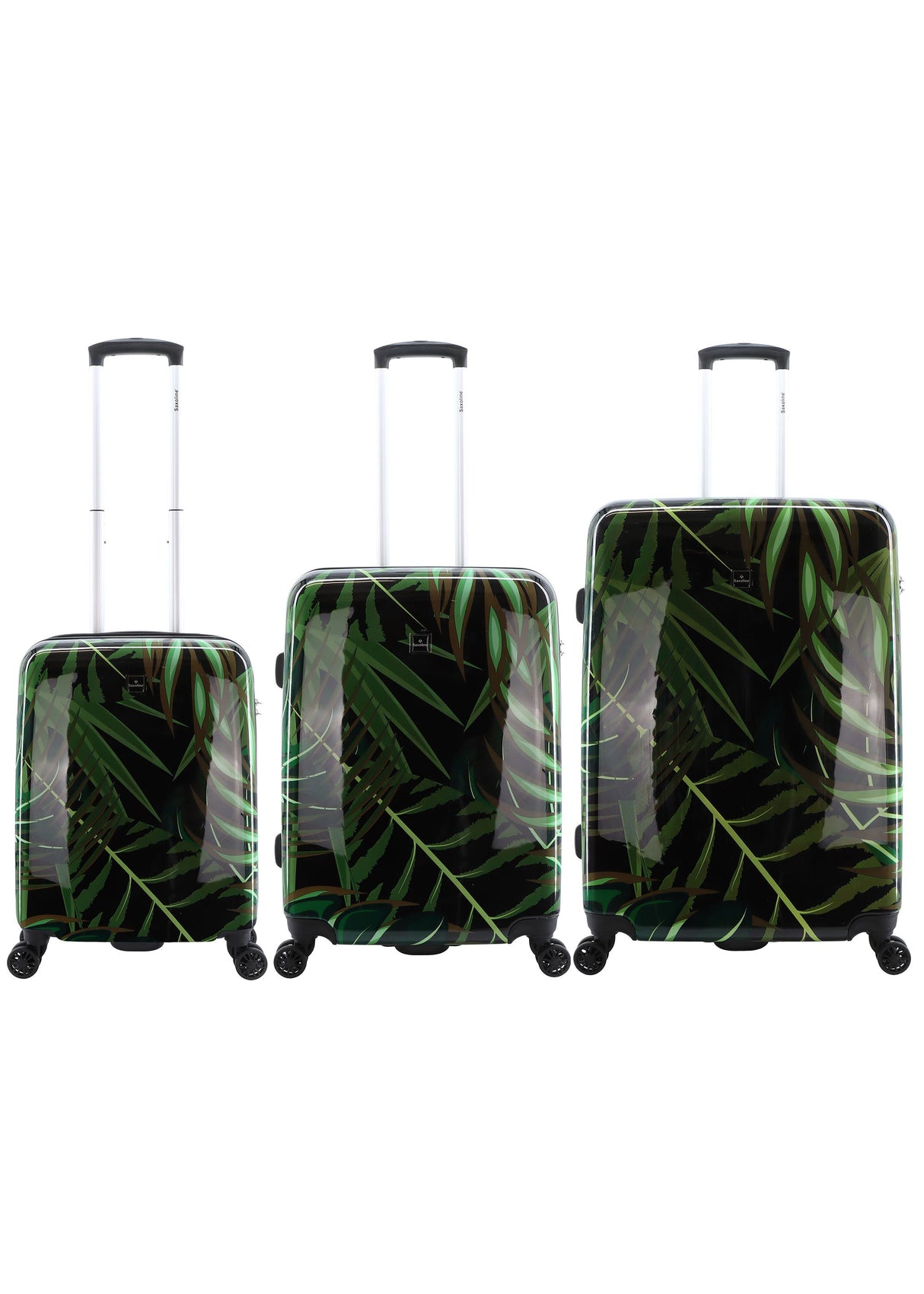 Saxoline Palm Leaves Print Hard Suitcase Set