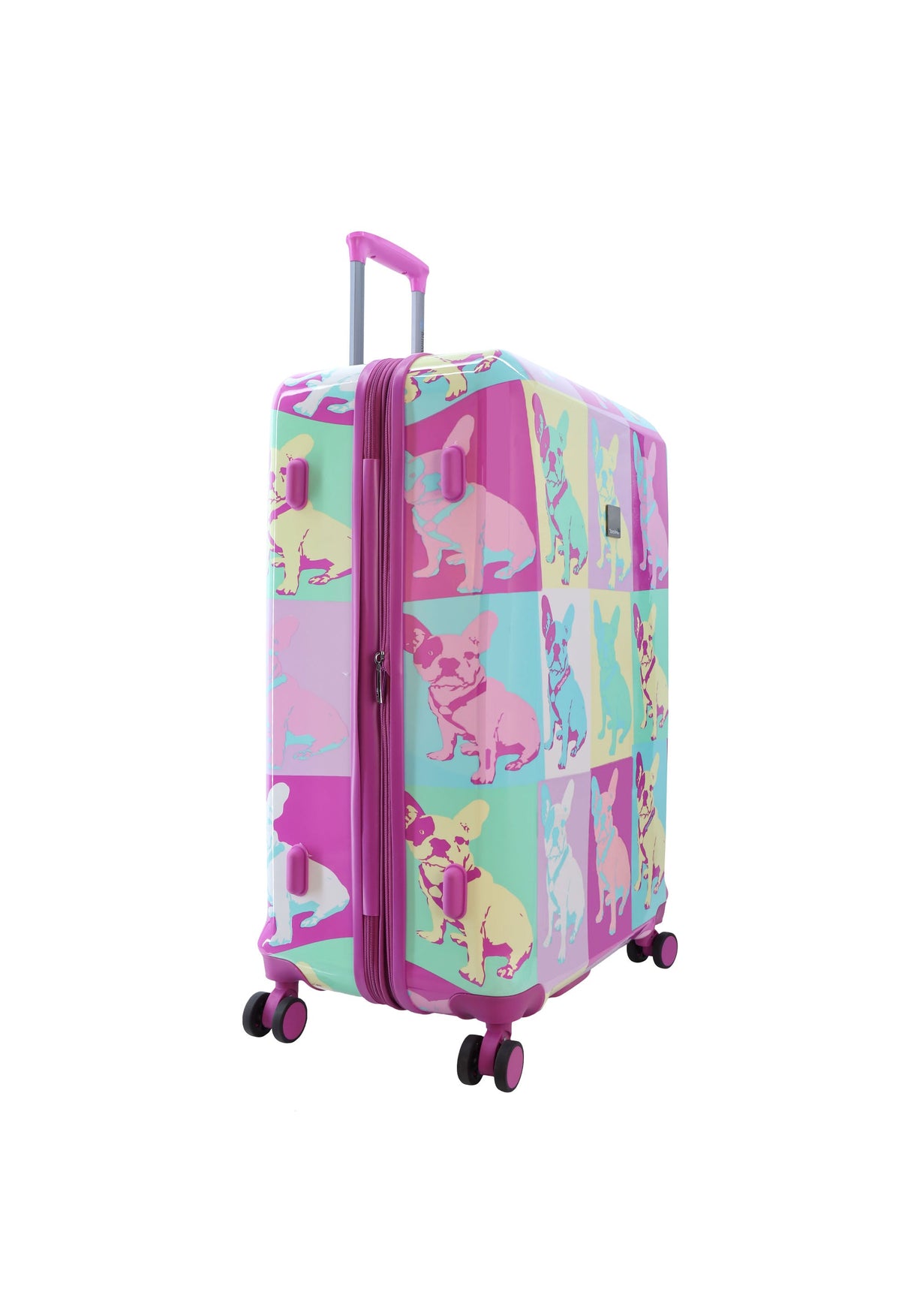 Saxoline Blue Bulldog Emotion Print Hard Suitcase Large
