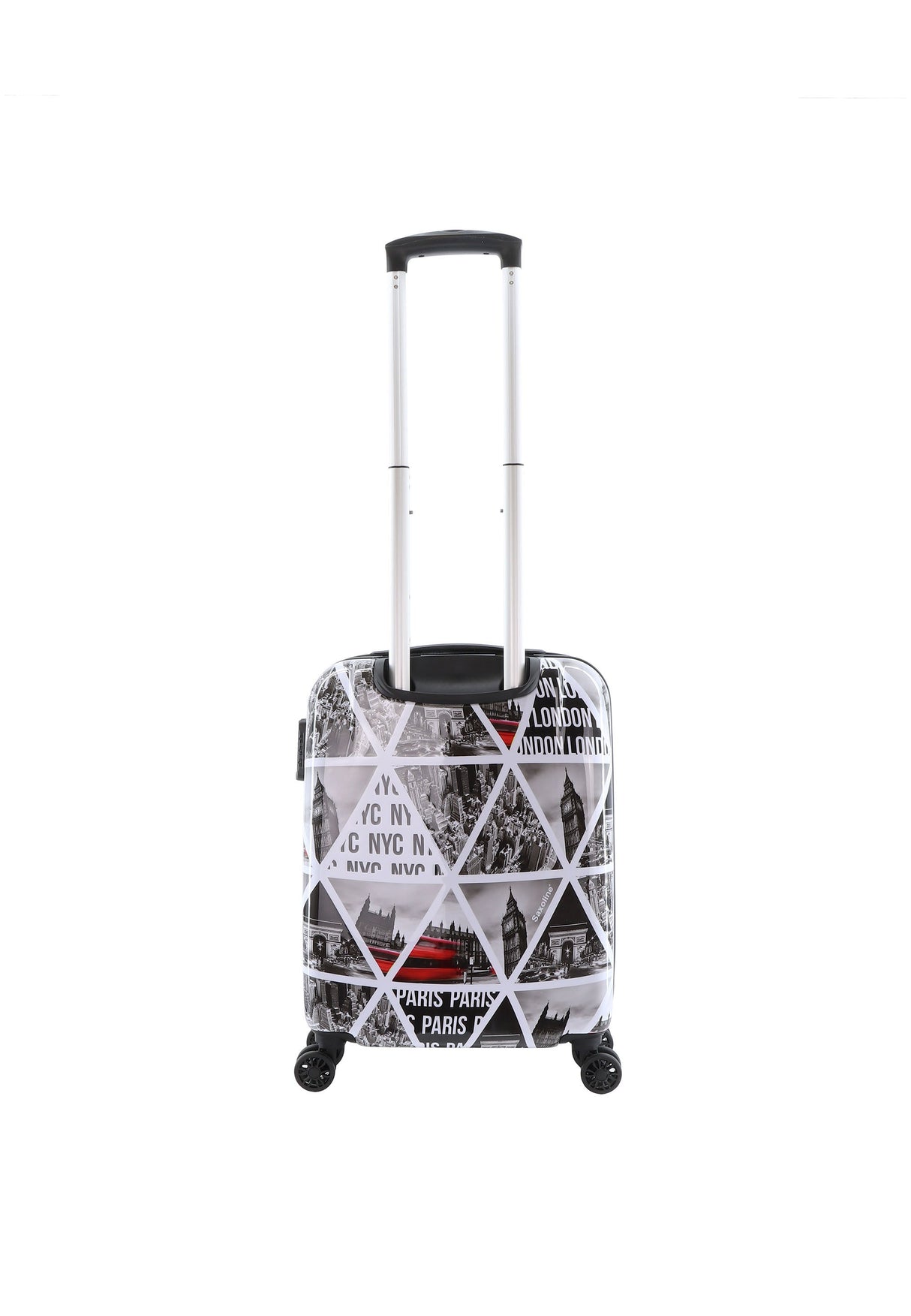 Saxoline Cities Print Hard Suitcase Small