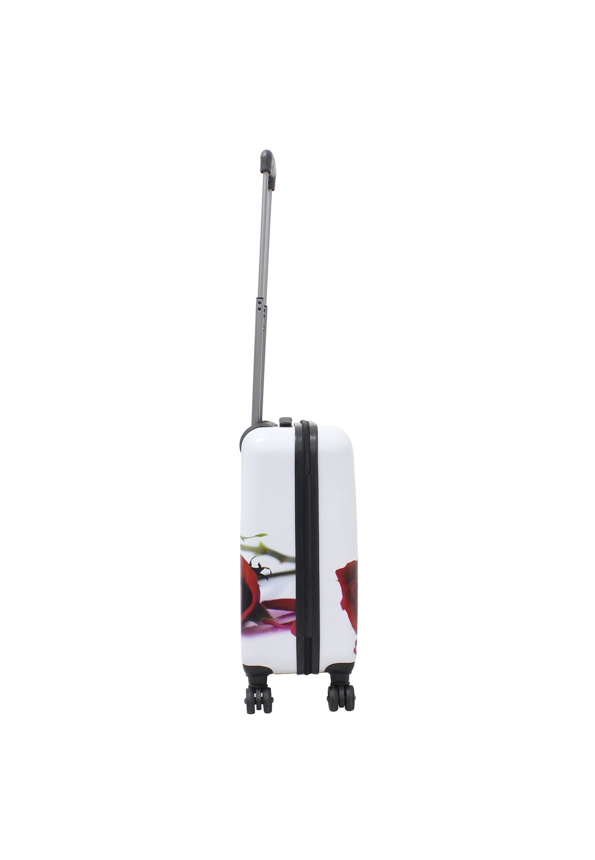 Saxoline Red Roses Print Hard Suitcase Small