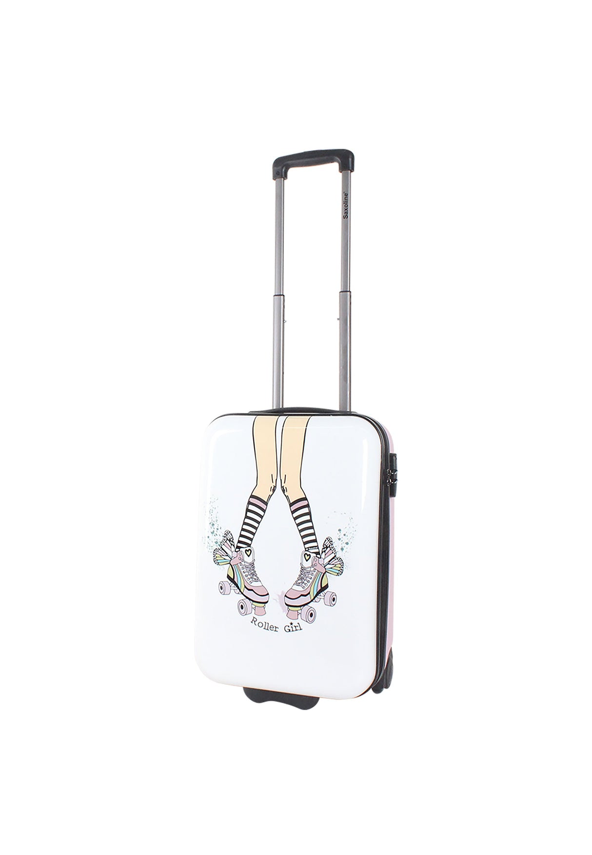 Saxoline Roller Girl Printed Hard Suitcase - Small