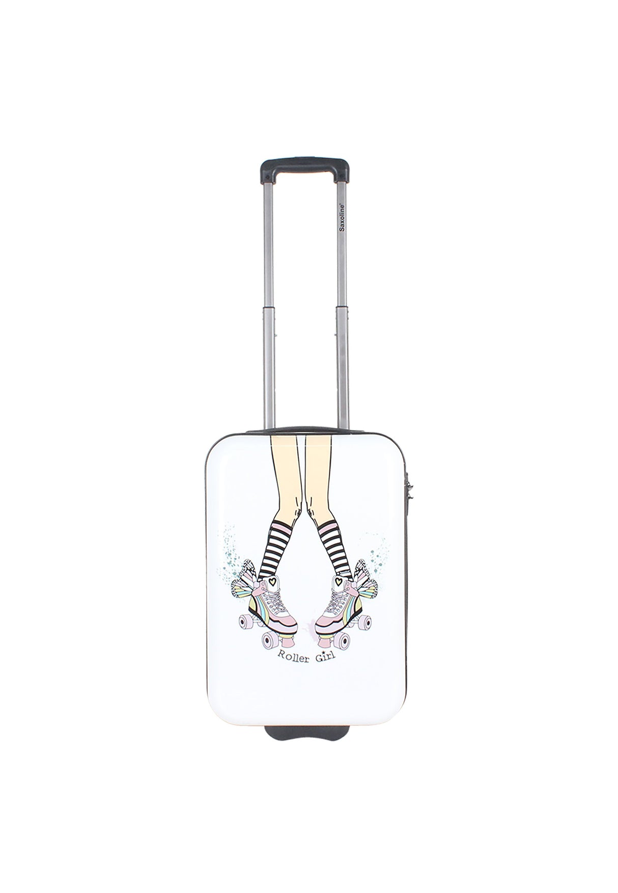 Saxoline Roller Girl Printed Hard Suitcase - Small