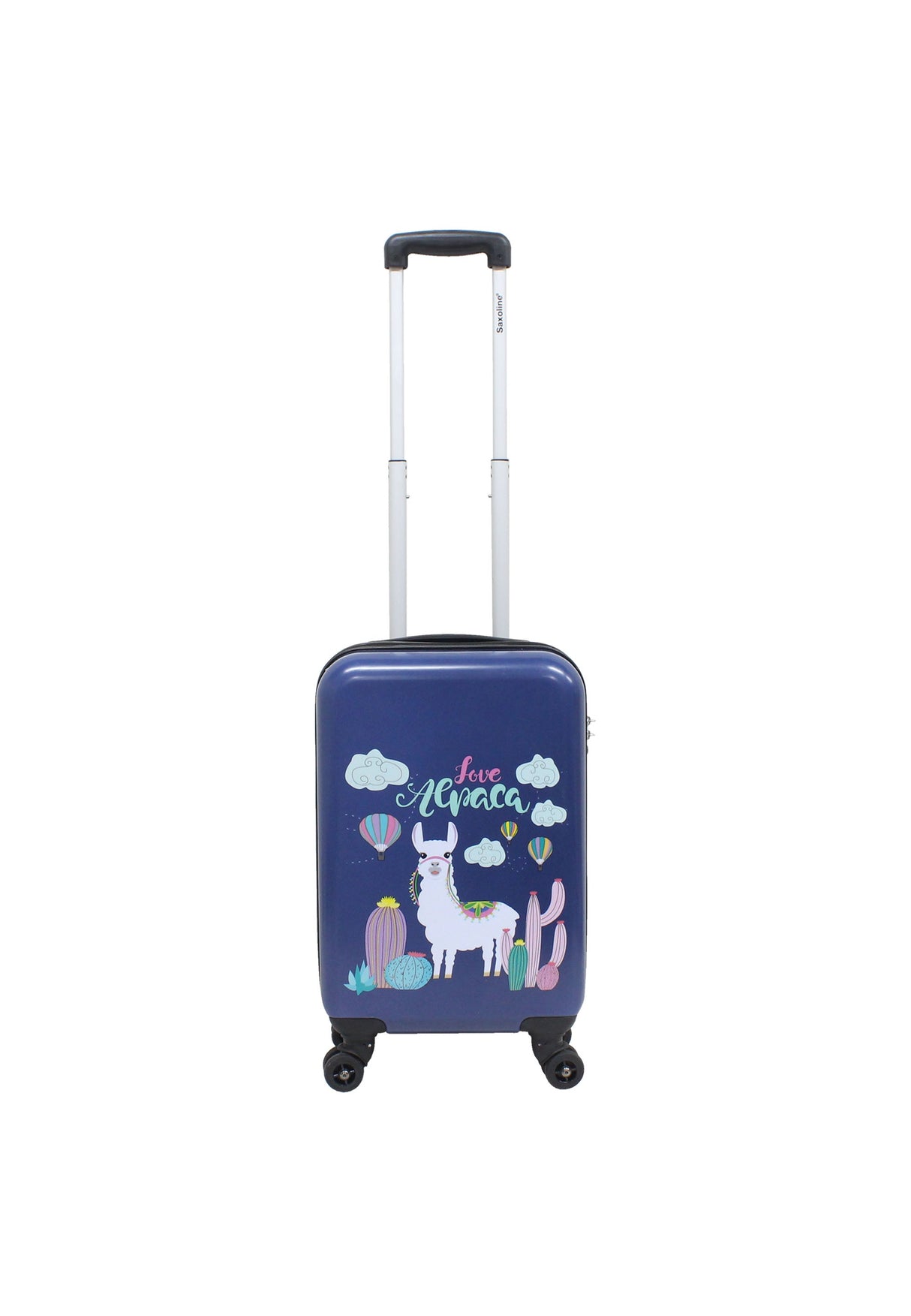 Saxoline Lama Print Hard Hand Luggage Suitcase