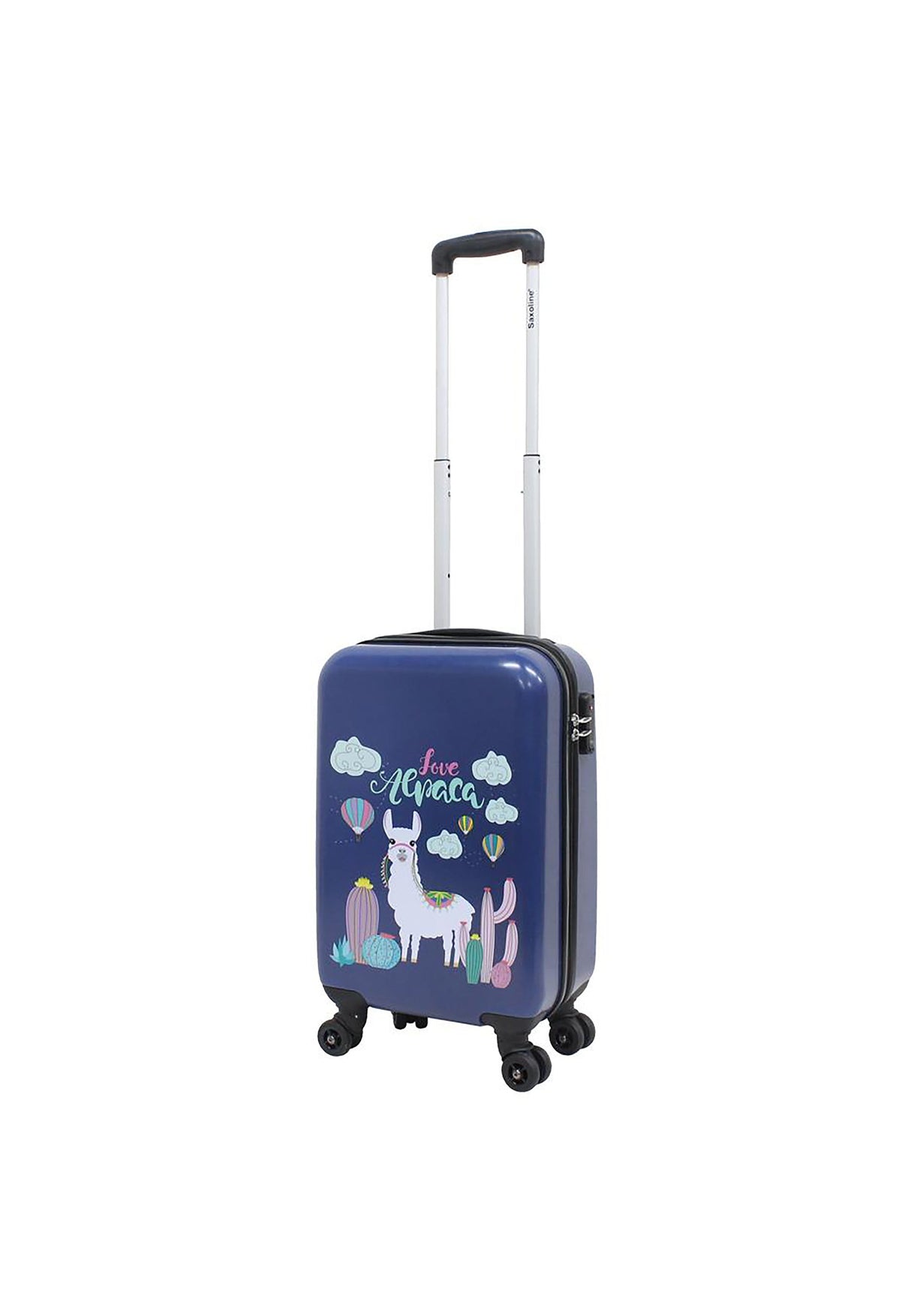 Saxoline Lama Print Hard Hand Luggage Suitcase