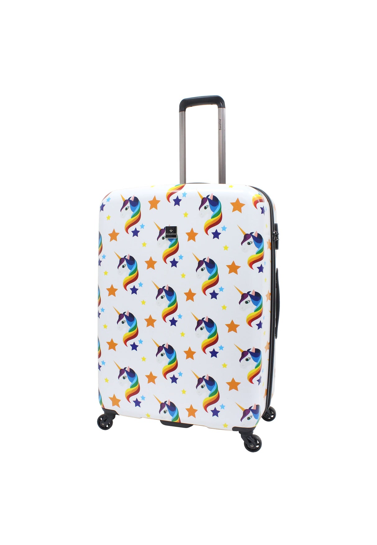 Saxoline Unicorn Printed Hard Suitcase Large