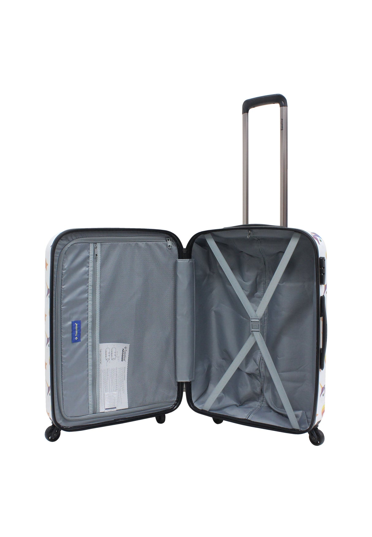 Saxoline Unicorn Printed Hard Suitcase Medium