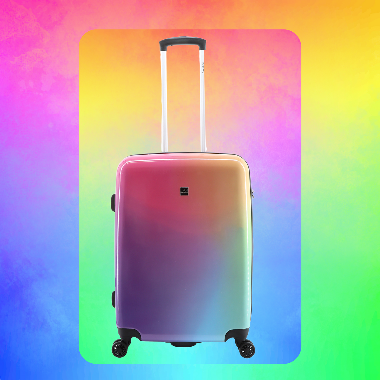 Rainbow luggage collection