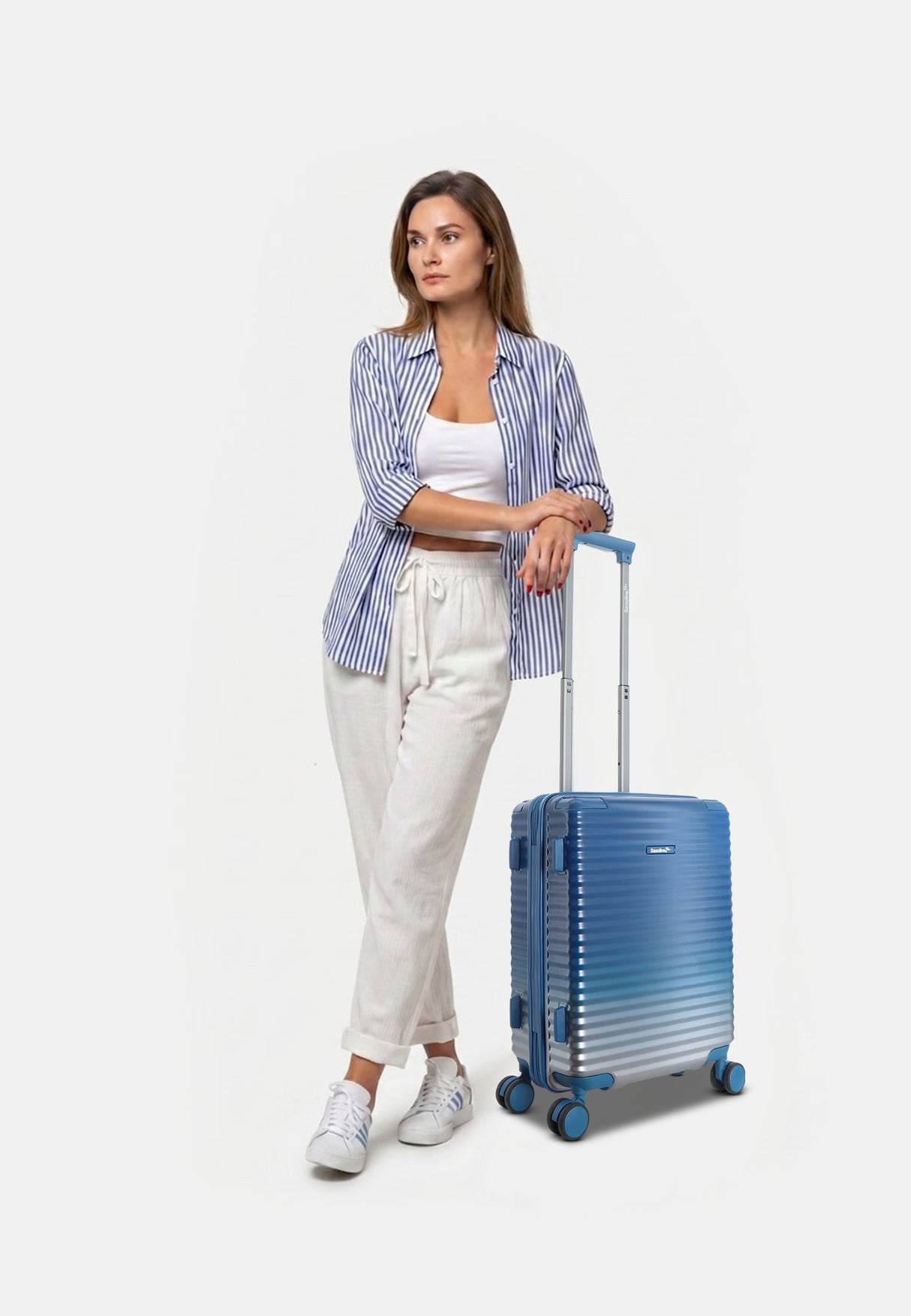 Saxoline Blue Elite Hard Hand Luggage - Small